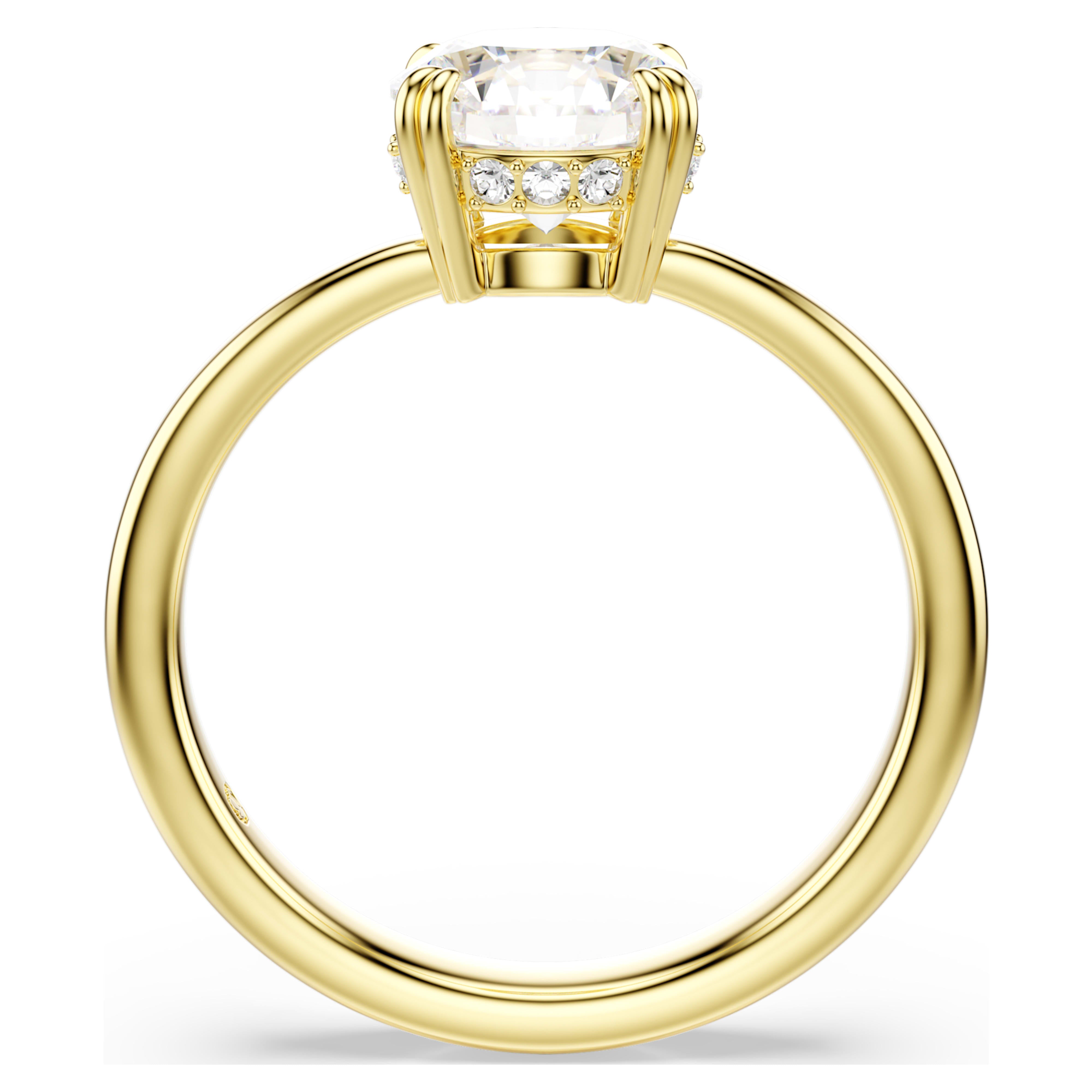 Stilla Attract white yellow gold ring – Swarovski