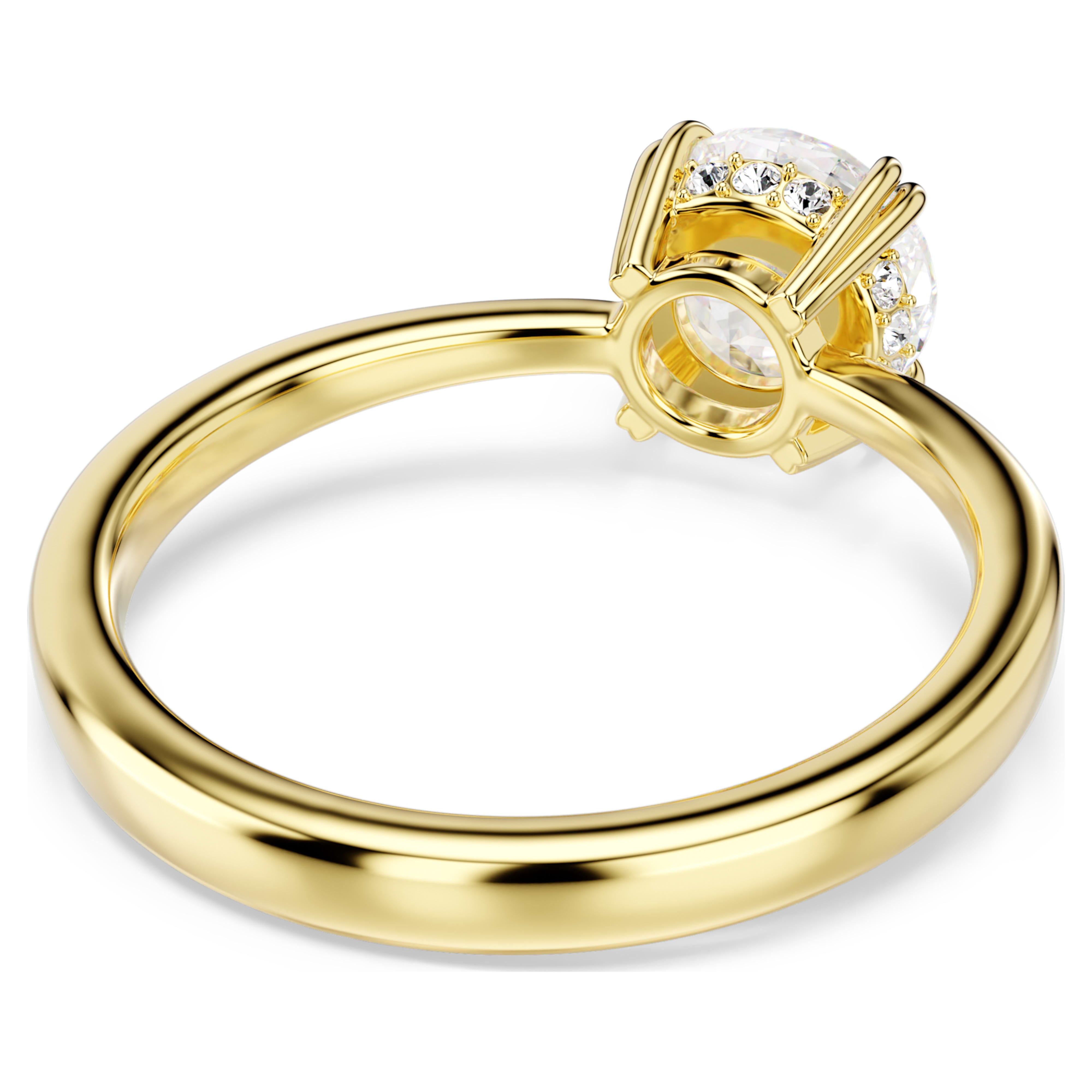 Stilla Attract white yellow gold ring – Swarovski