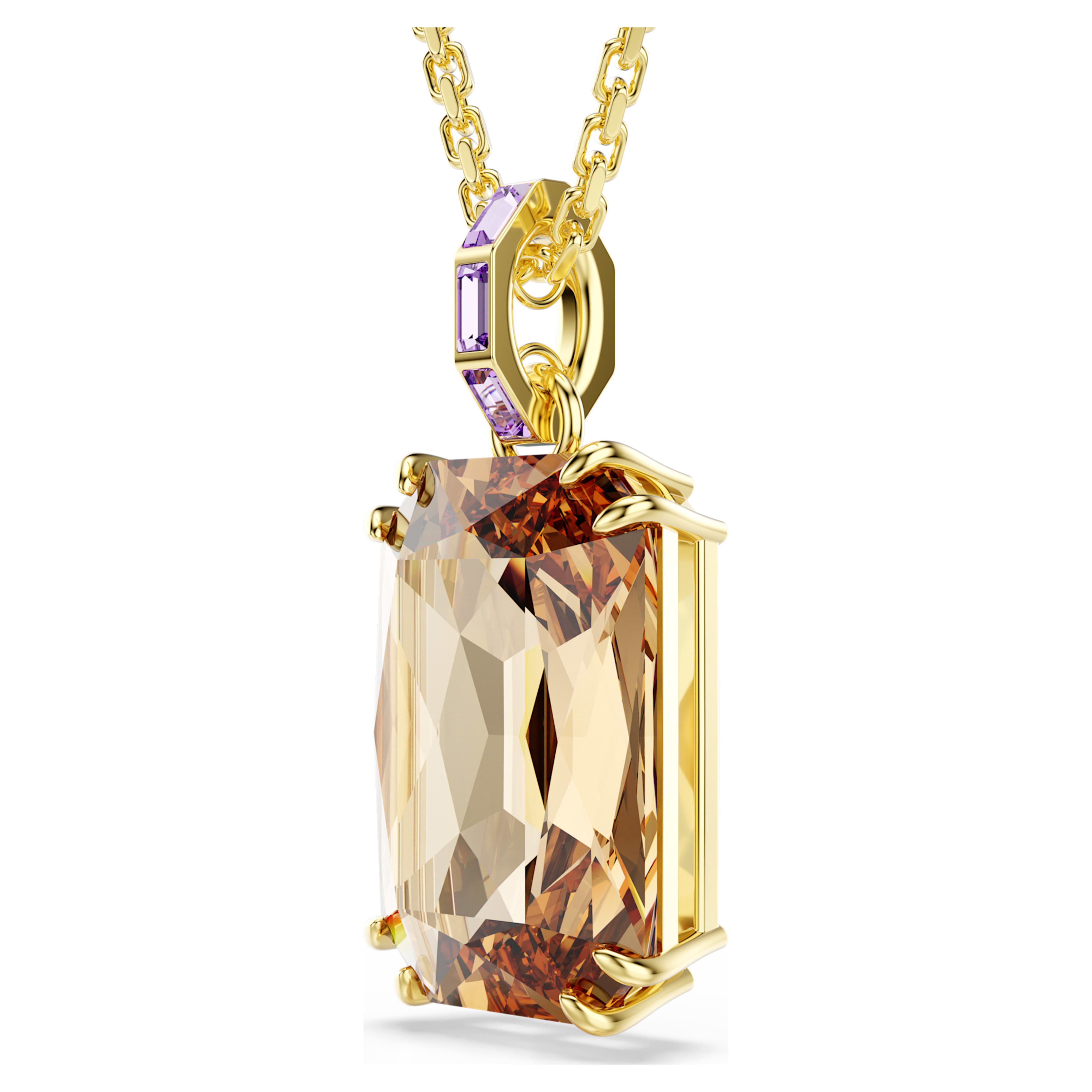 Millenia golden caramel pendant – Swarovski