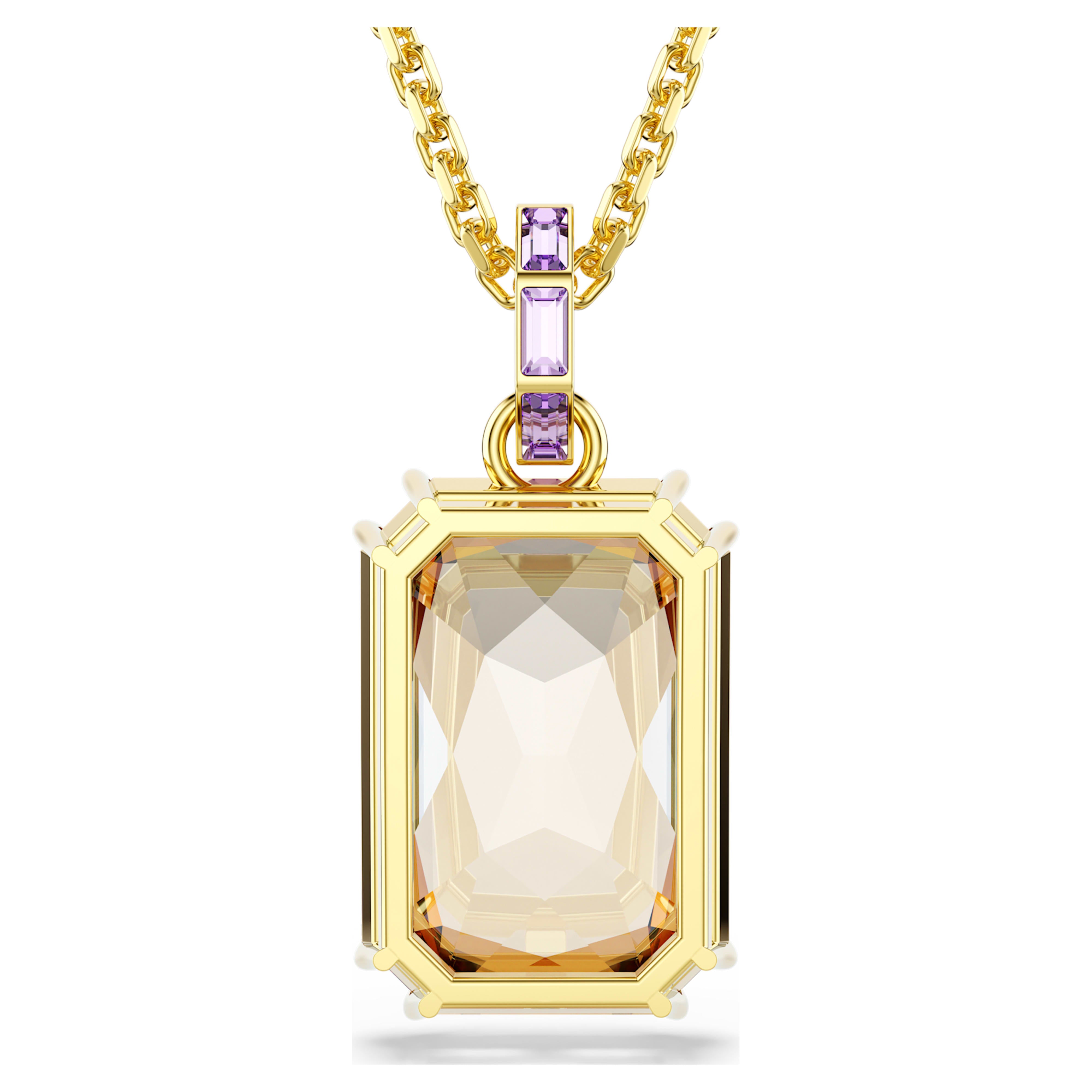 Millenia golden caramel pendant – Swarovski