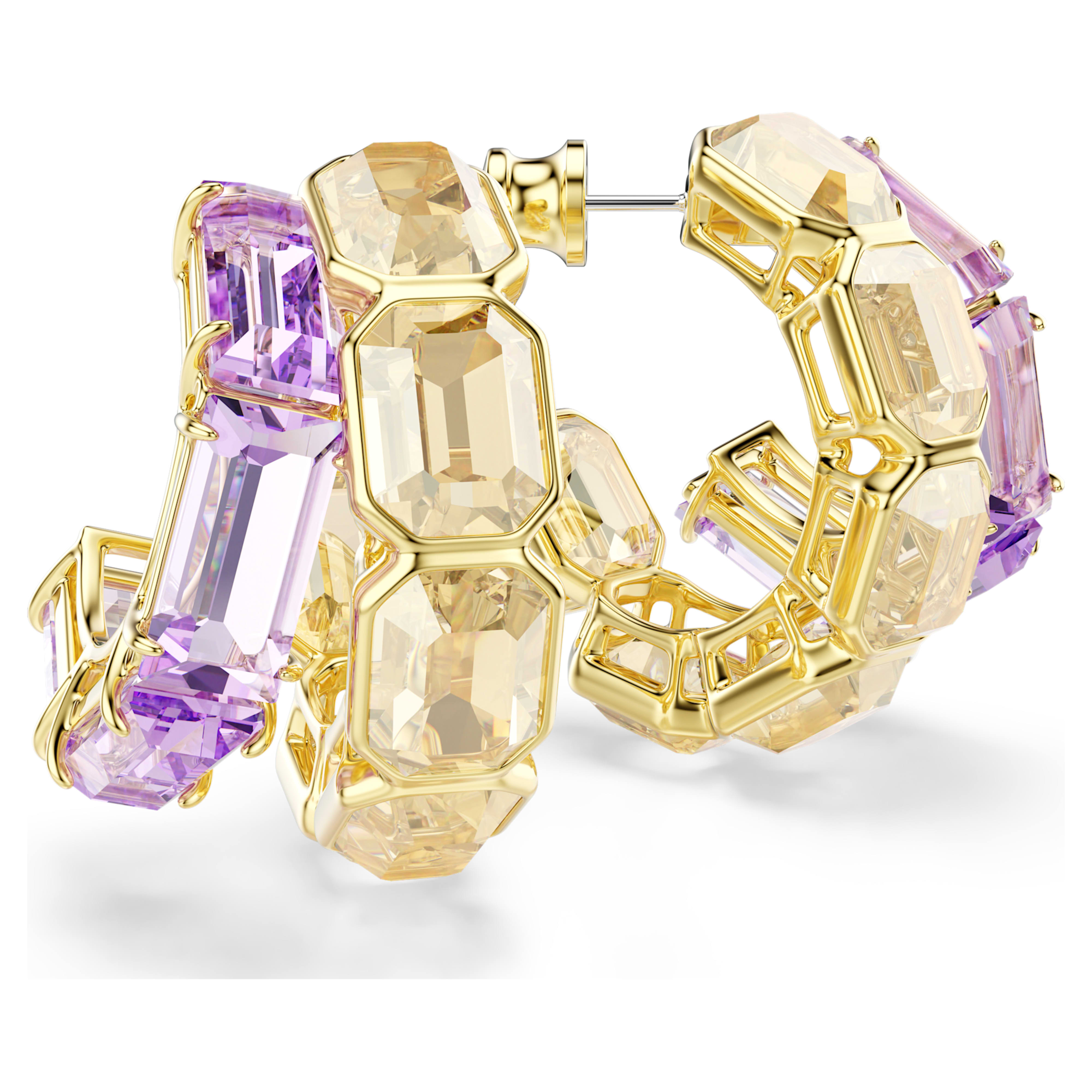 Multicolored Millenia hoop earrings – Swarovski
