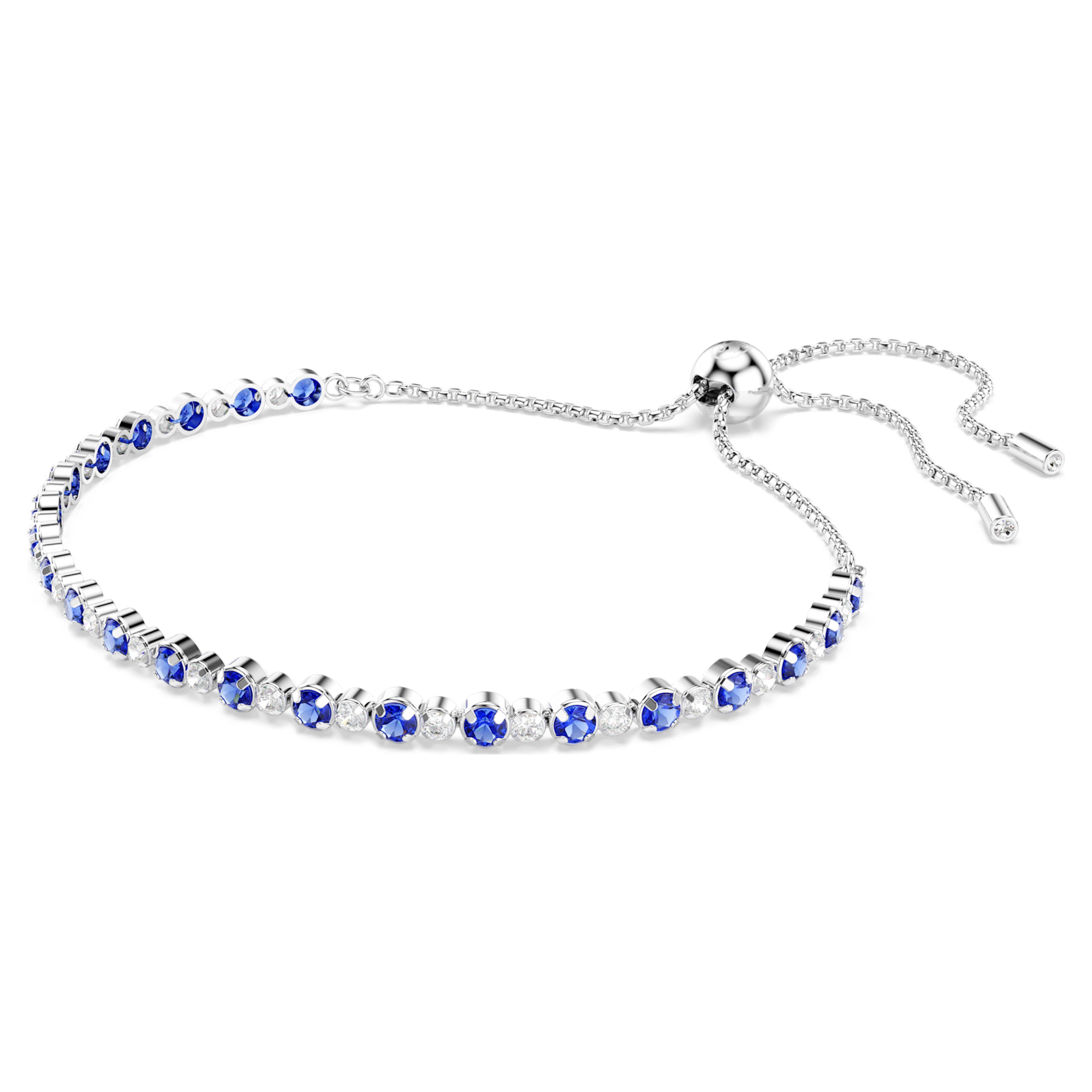 Blue Matrix Tennis Bracelet – Swarovski
