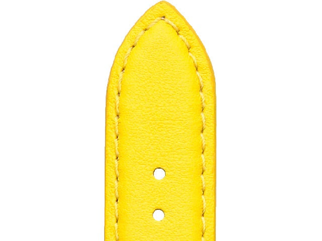 Curea de ceas din piele - Miami - Galben - Rochet - 12x10mm