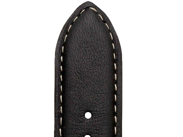 Bracelet de Montre en Cuir - Nevada - Noir - Rochet - 20x18mm