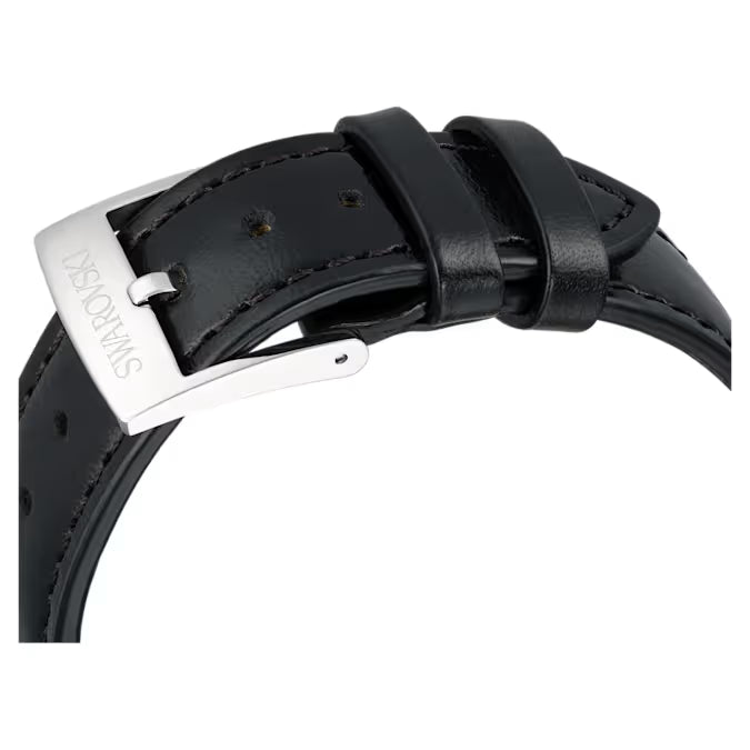 Dextera Tachymeter Stainless Steel Leather Watch – Swarovski