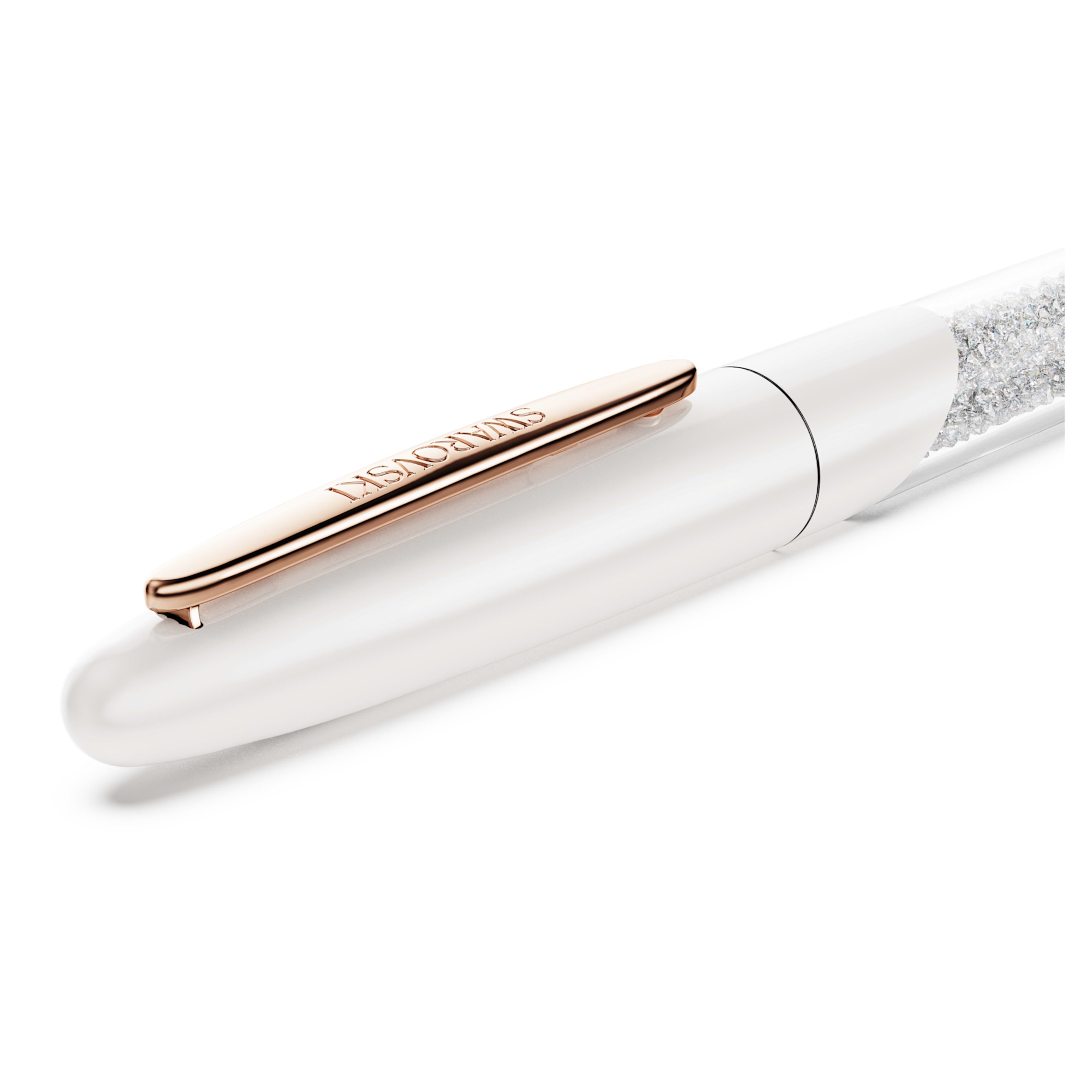 Crystalline Nova roller pen White rose gold – Swarovski