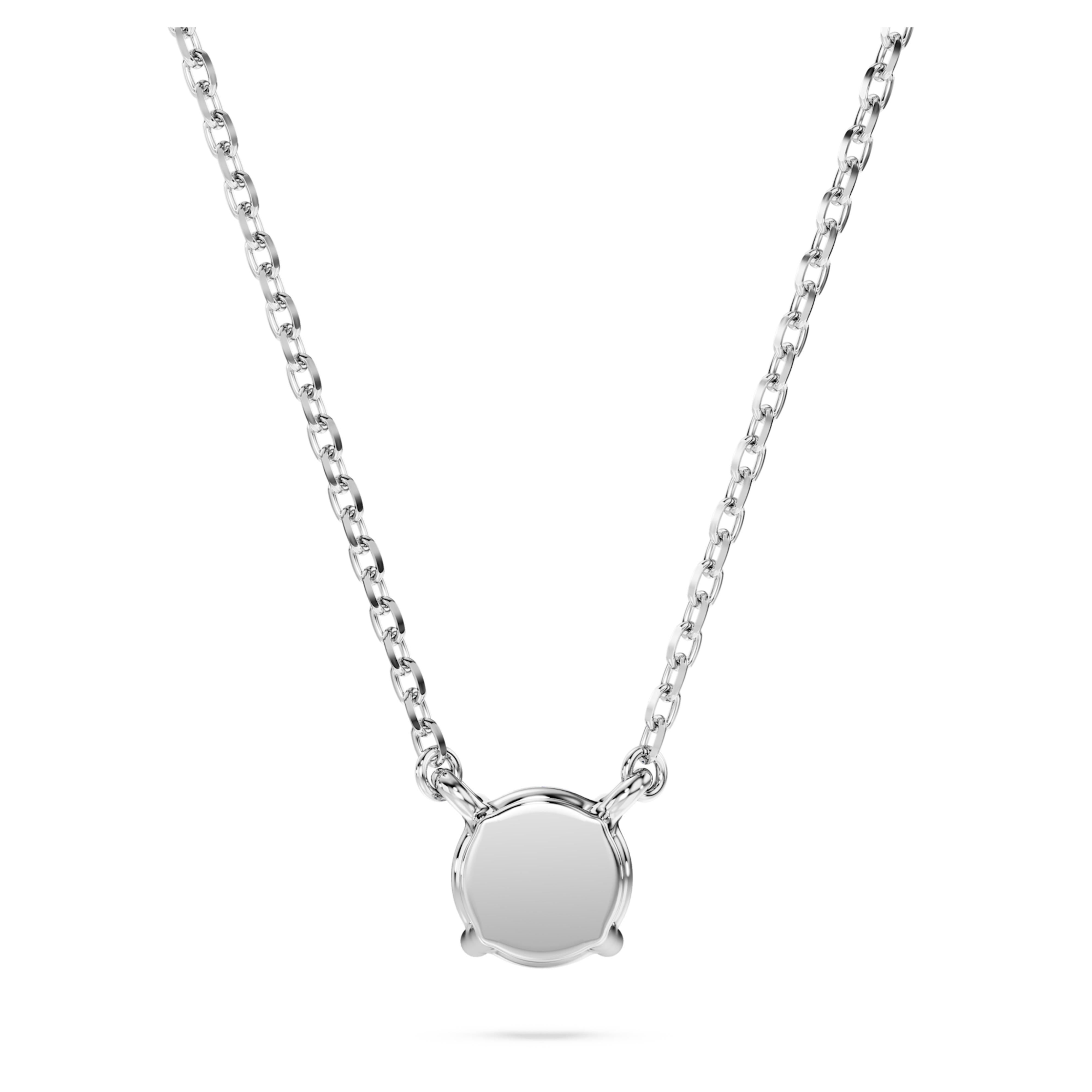 Pendentif solitaire Eternity Swarovski argent et diamant 0,5 ct