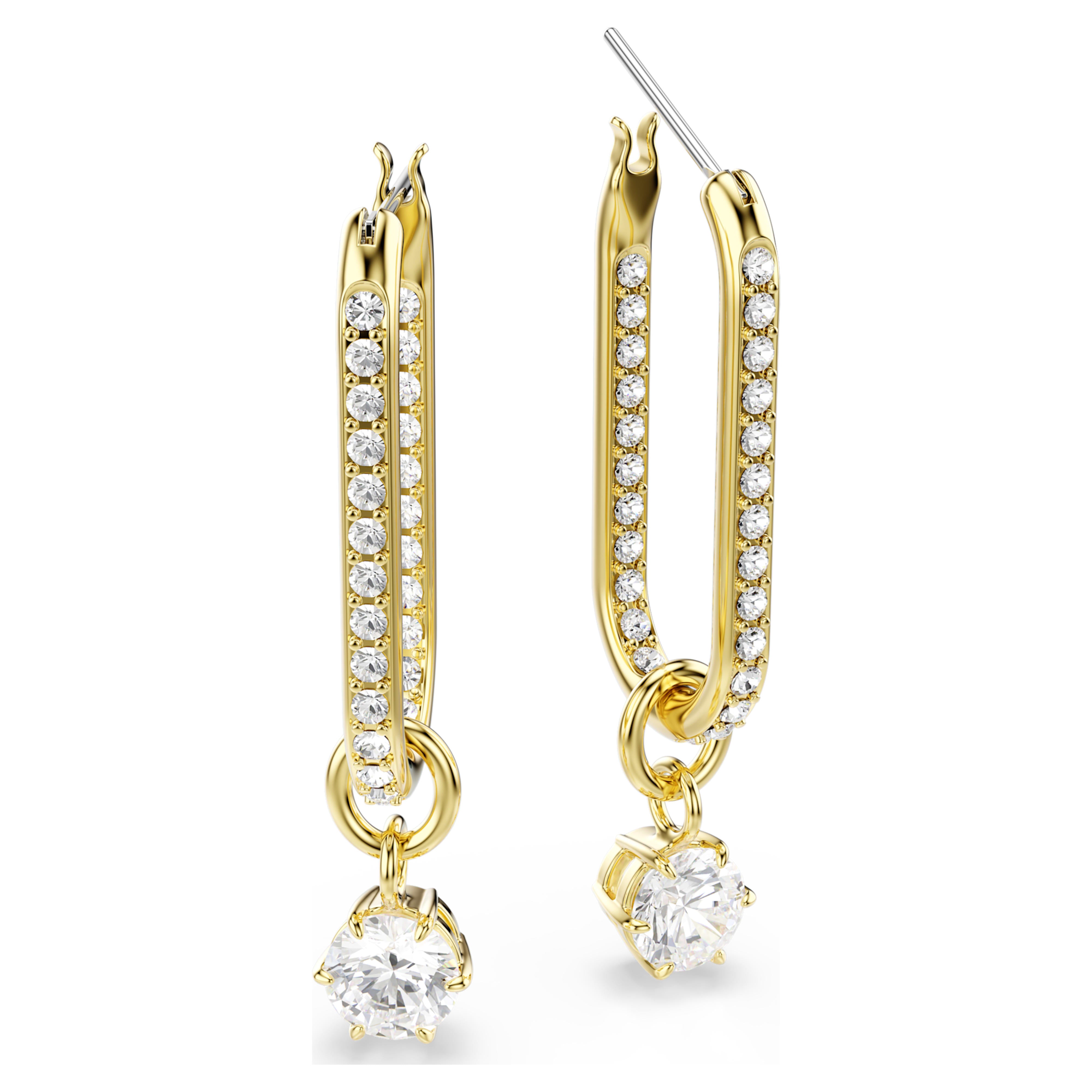 Pendientes colgantes Consella de oro – Swarovski