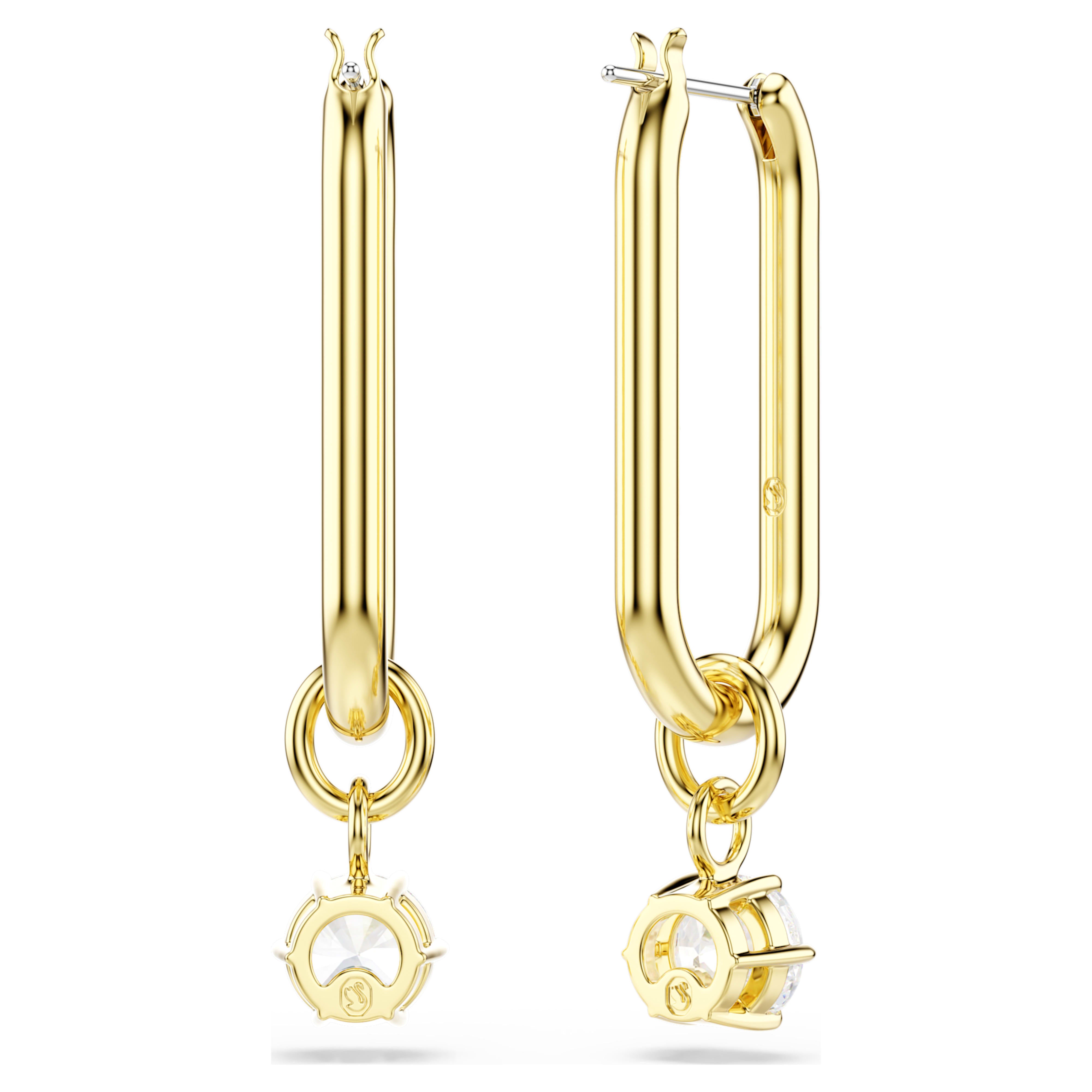 Pendientes colgantes Consella de oro – Swarovski