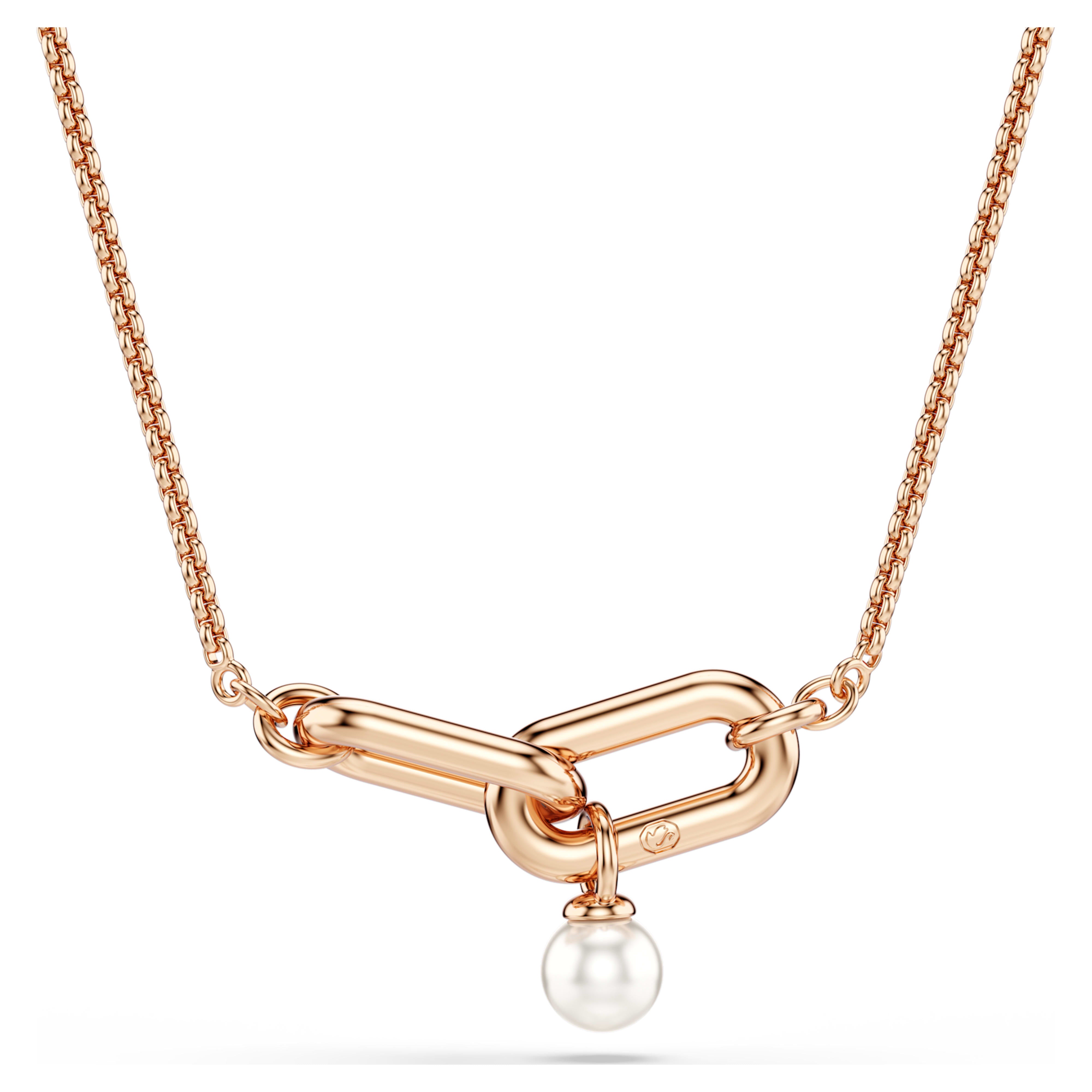 Constella pink gold pearl pendant – Swarovski