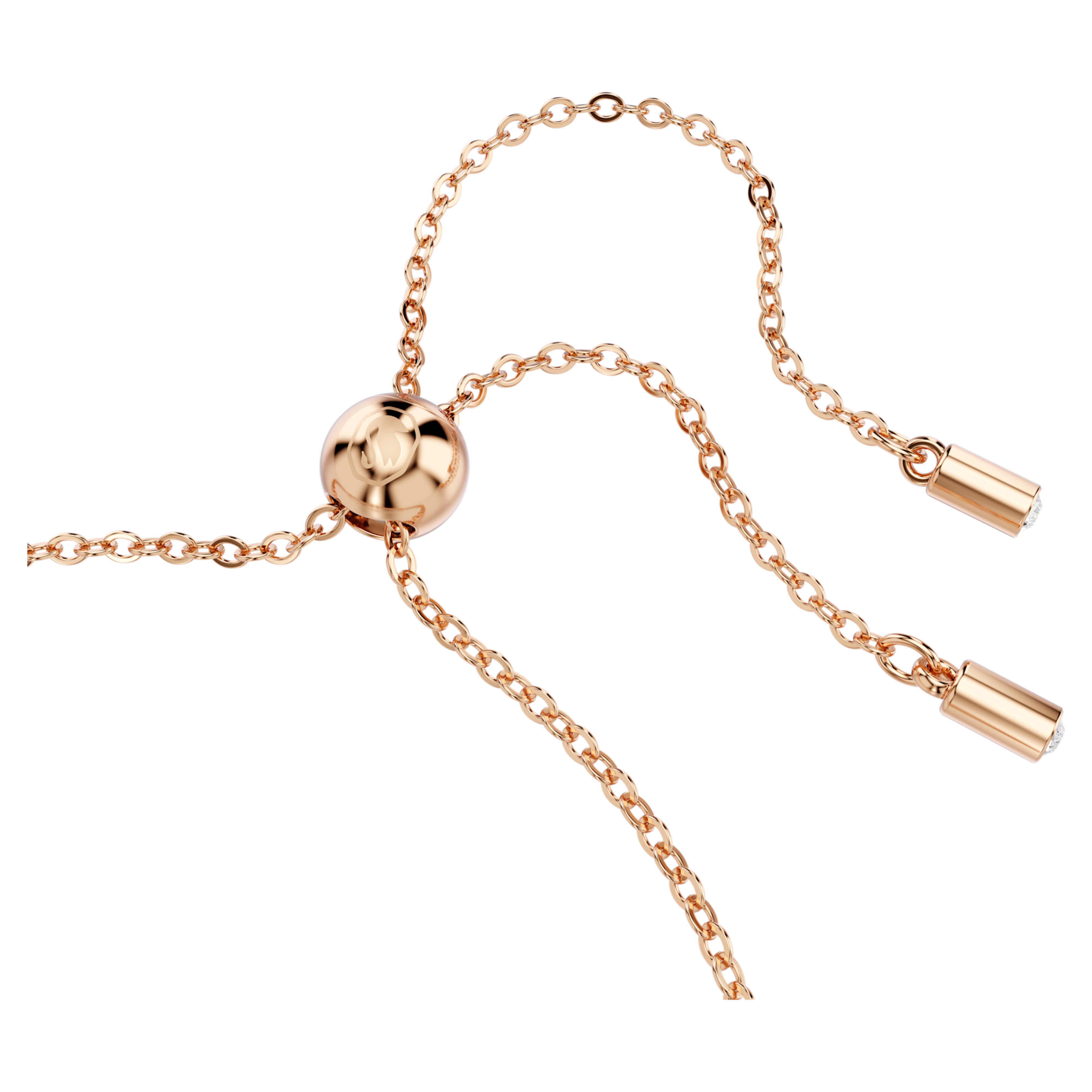 Tennis Matrix bracelet white rose gold – Swarovski