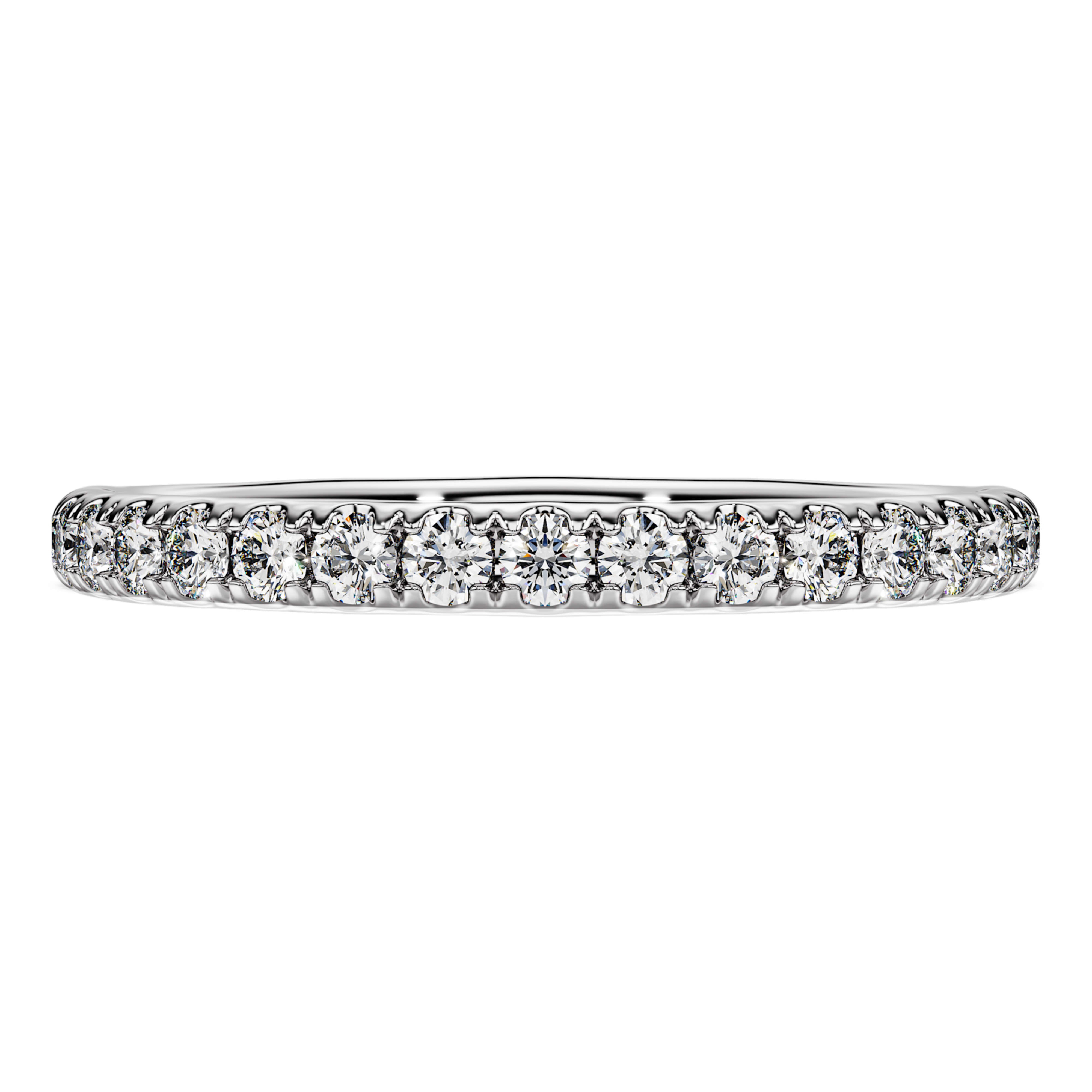 Eternity Ring Ring - Silver and 0.4 ct Diamonds - Swarovski