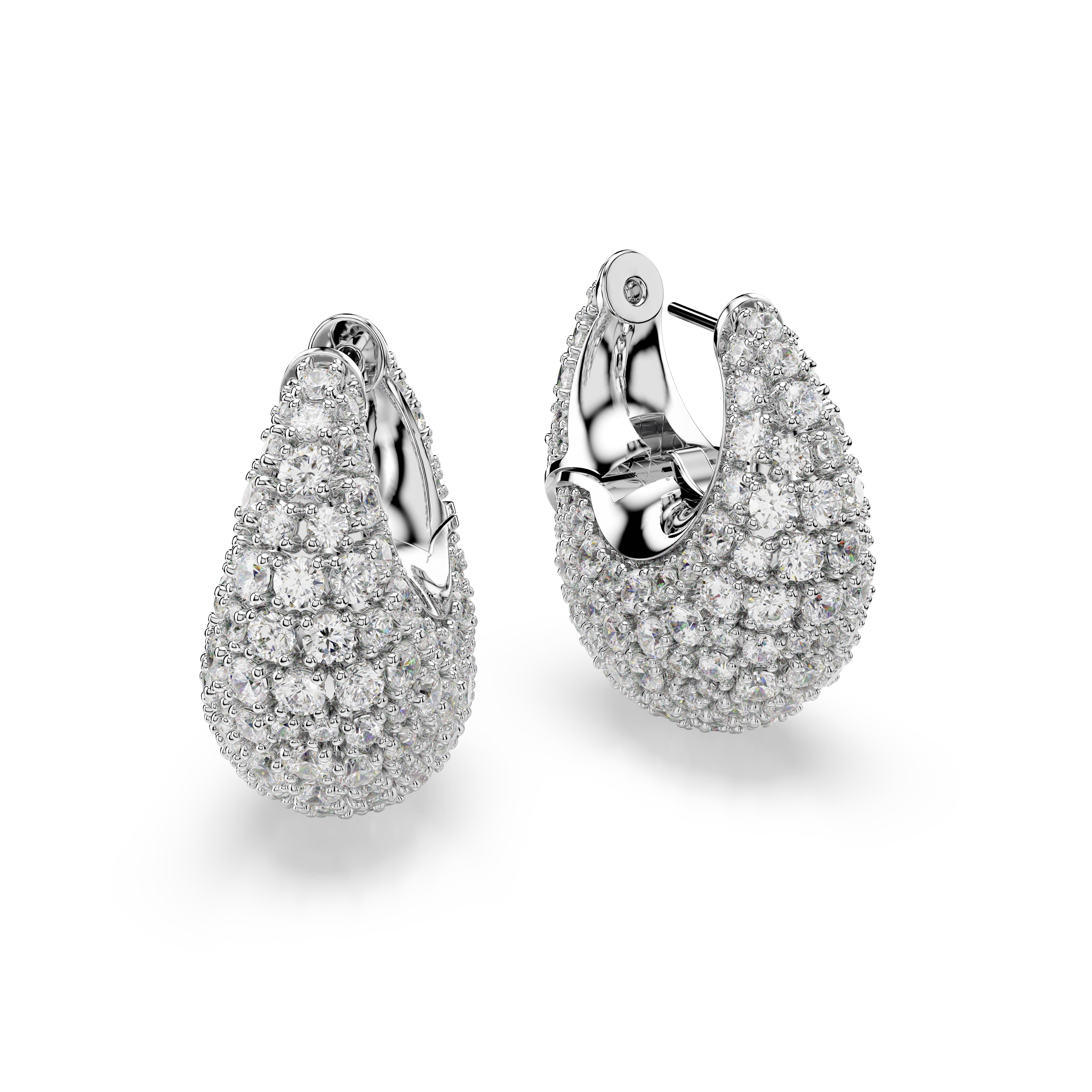 White Sublima earrings – Swarovski