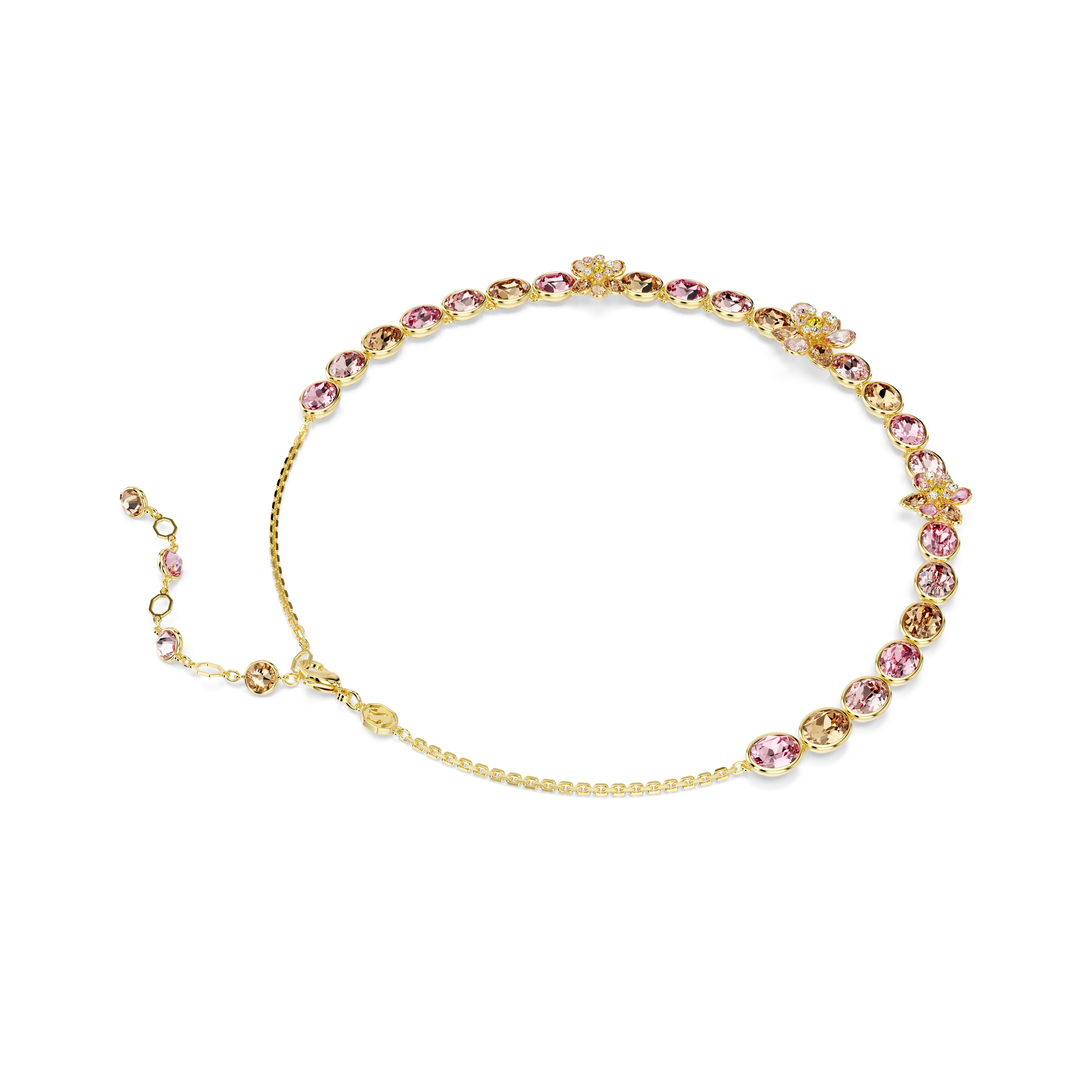 Idyllia multicolored flower necklace – Swarovski