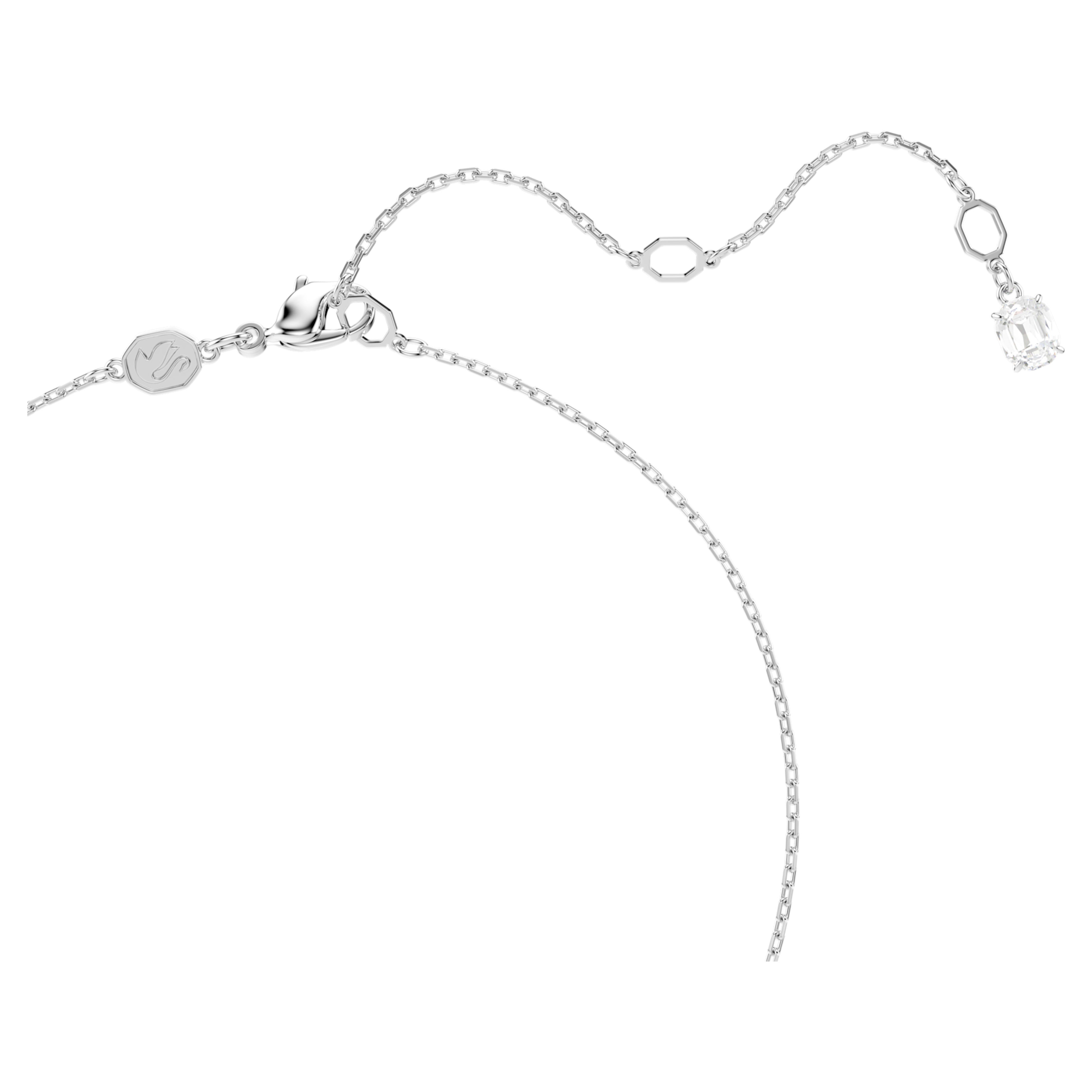 White Dancing Stone Swan Pendant – Swarovski