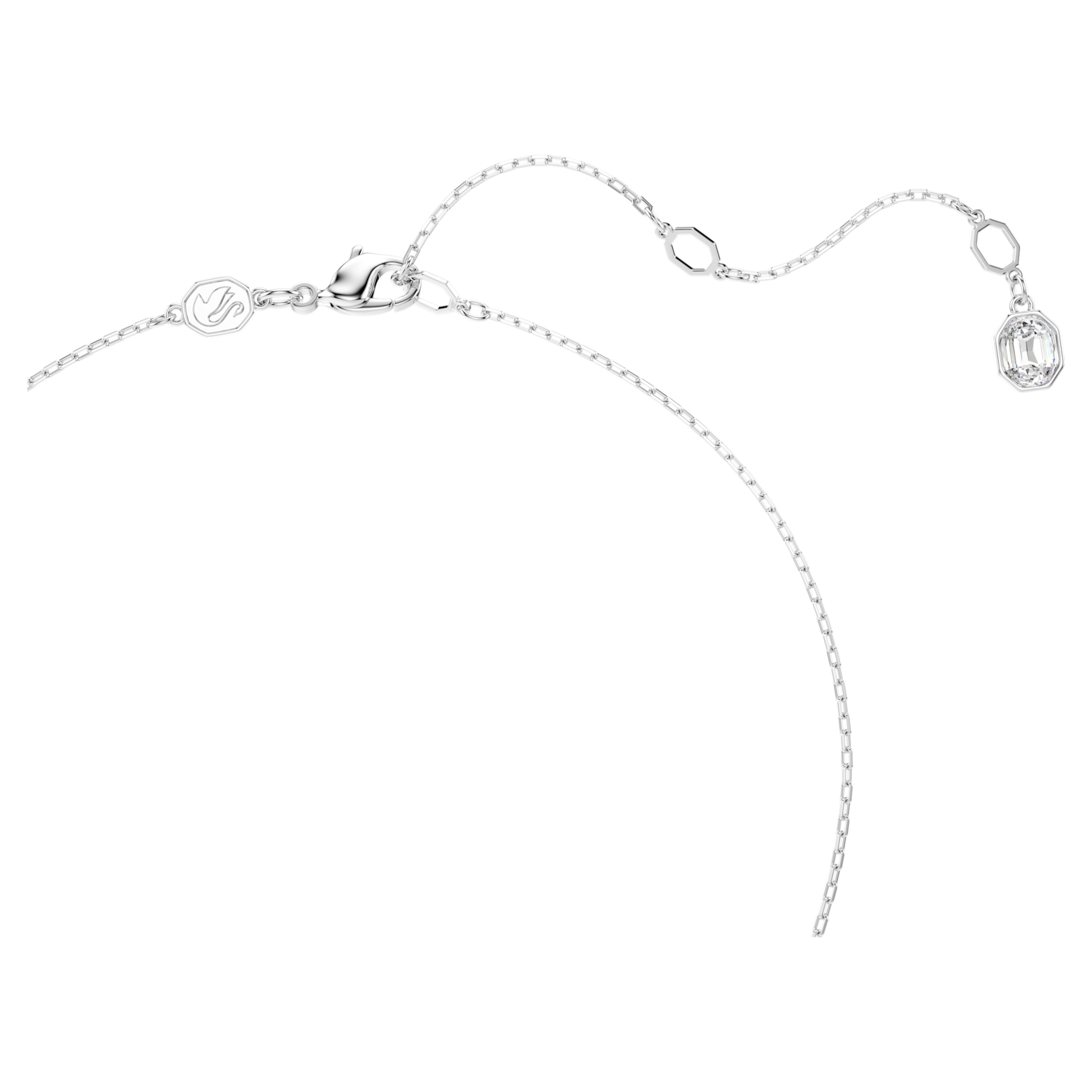 White Una Angelic Y-shaped pendant – Swarovski