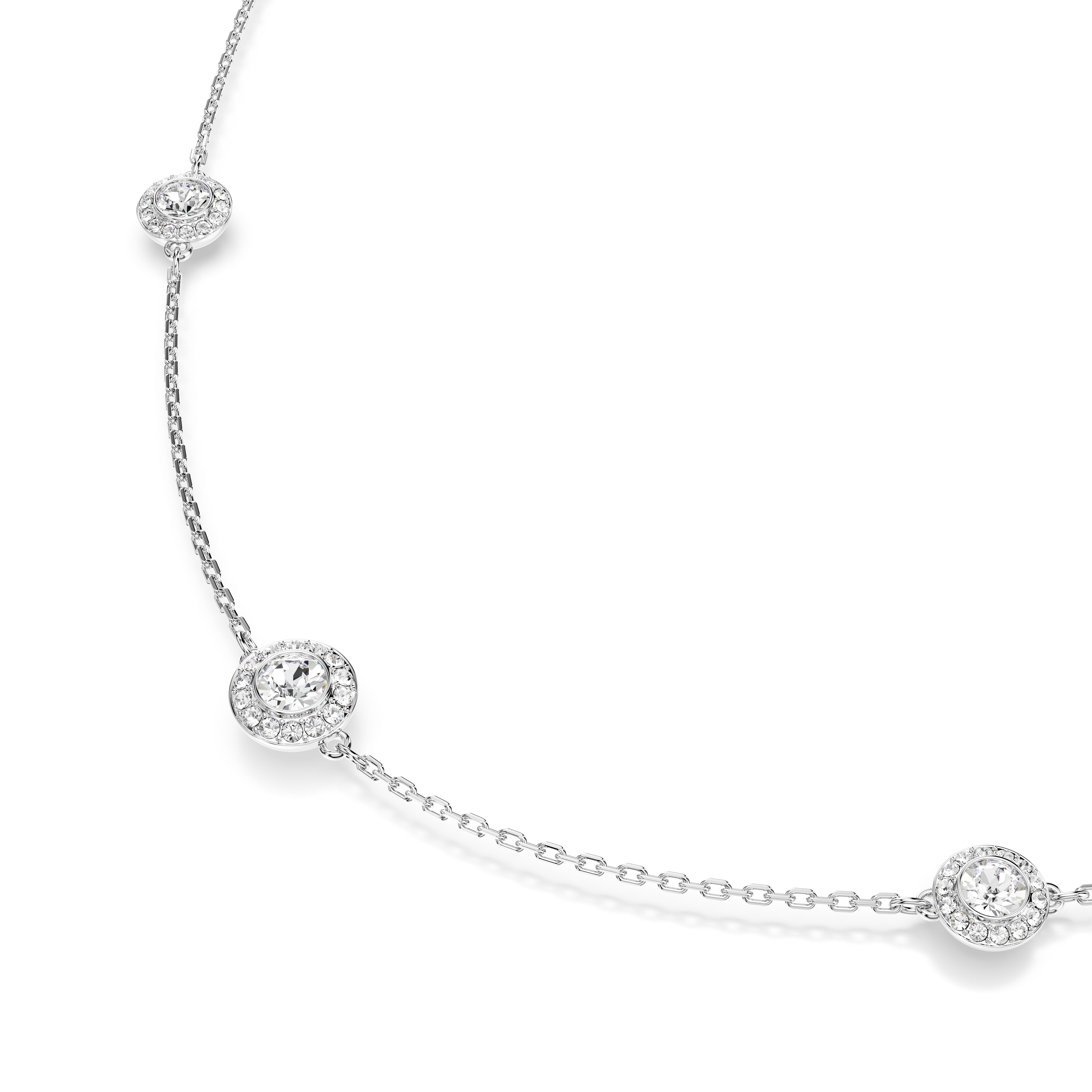 White Una Angelic long necklace – Swarovski