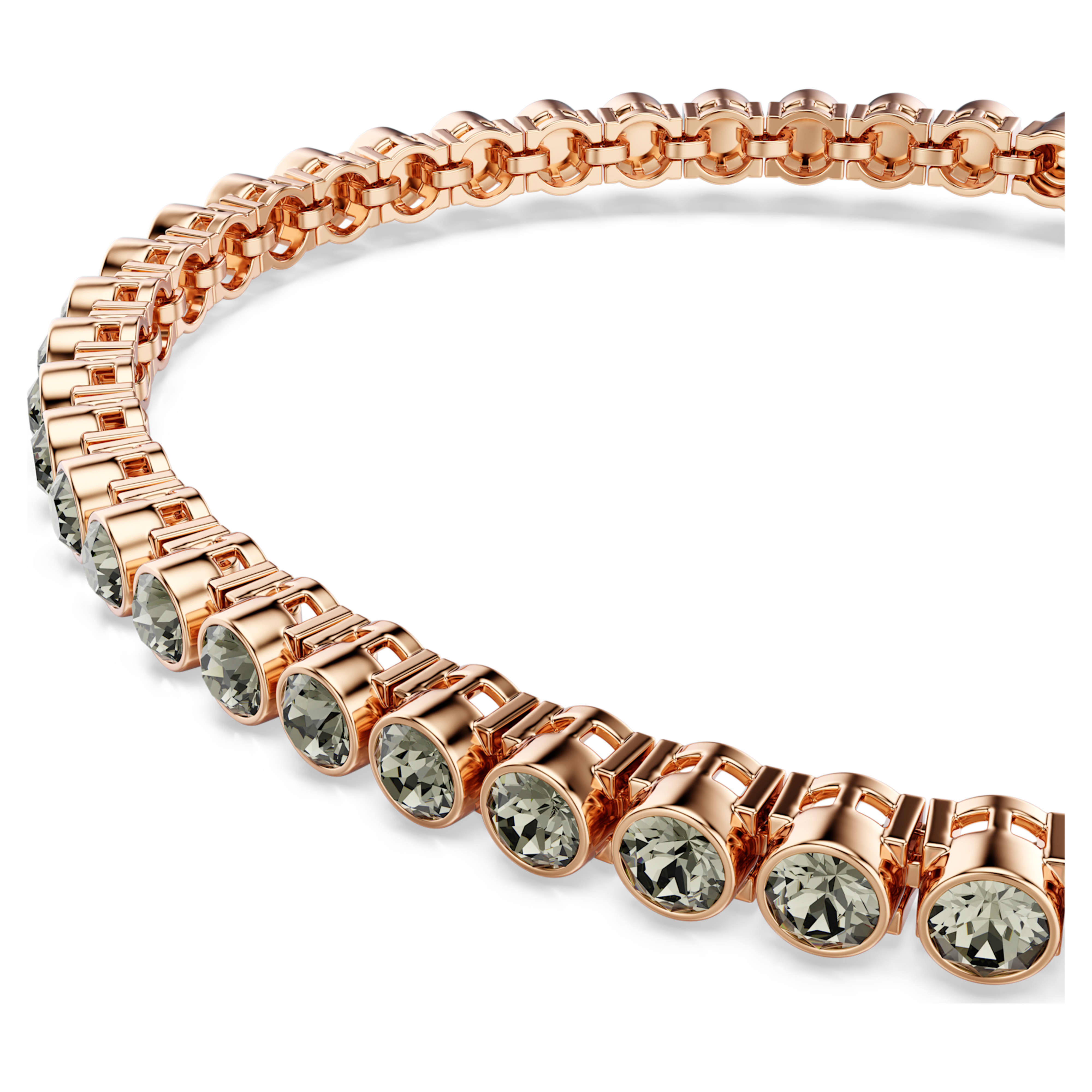 Imber Emily Black Rose Gold Tennis Bracelet – Swarovski