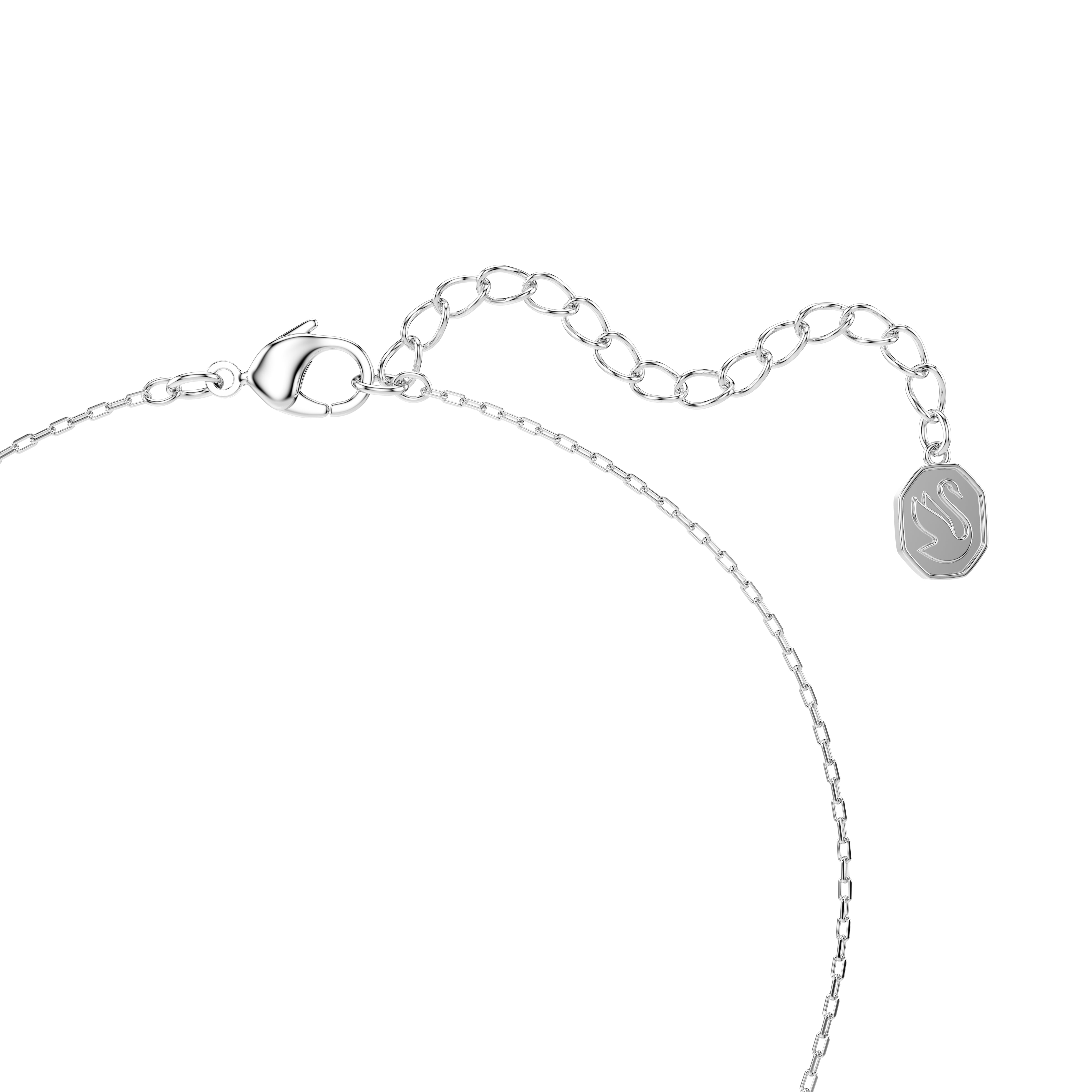 Magic rhodium-plated blue snowflake set – Swarovski