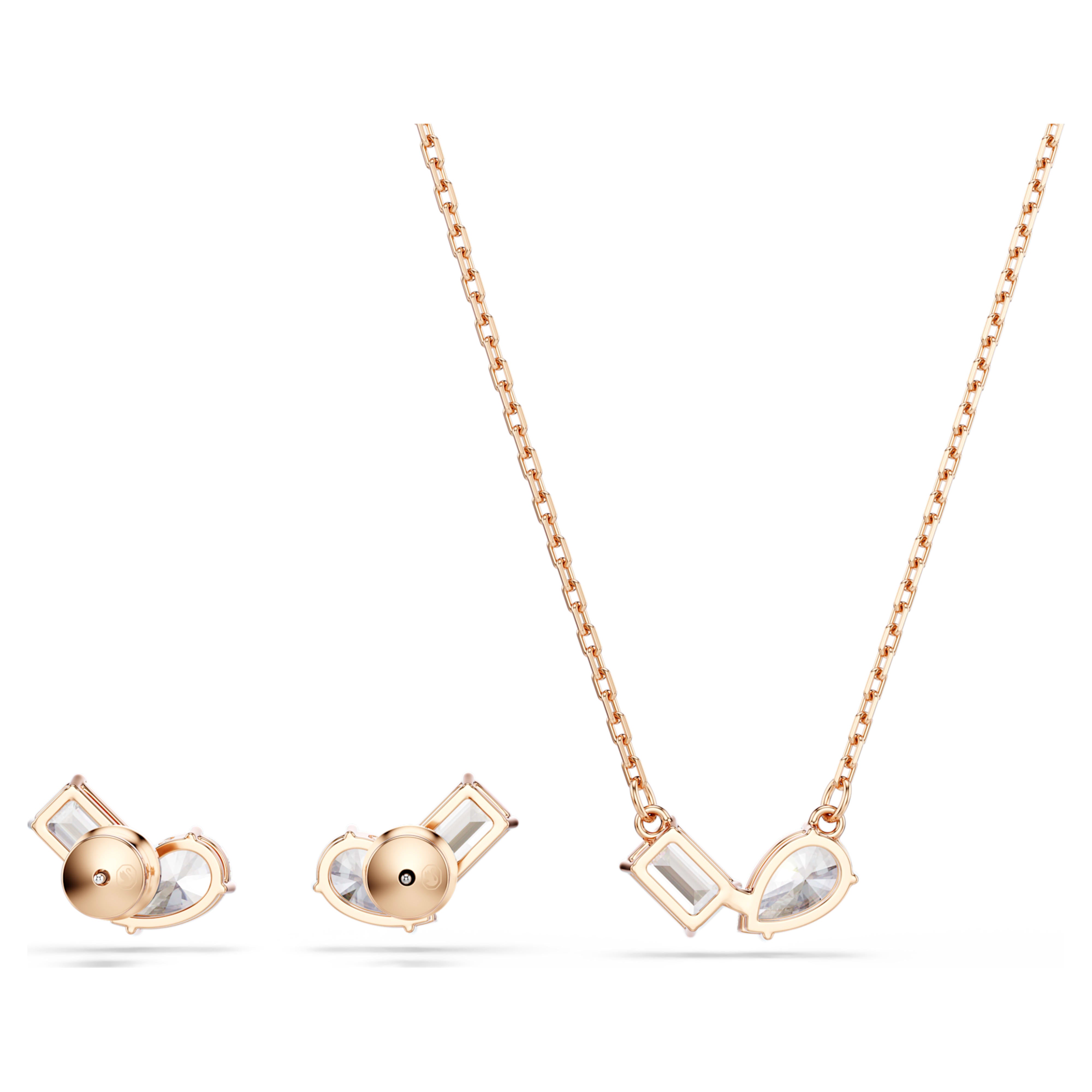 Mesmera zirconia rose gold set – Swarovski