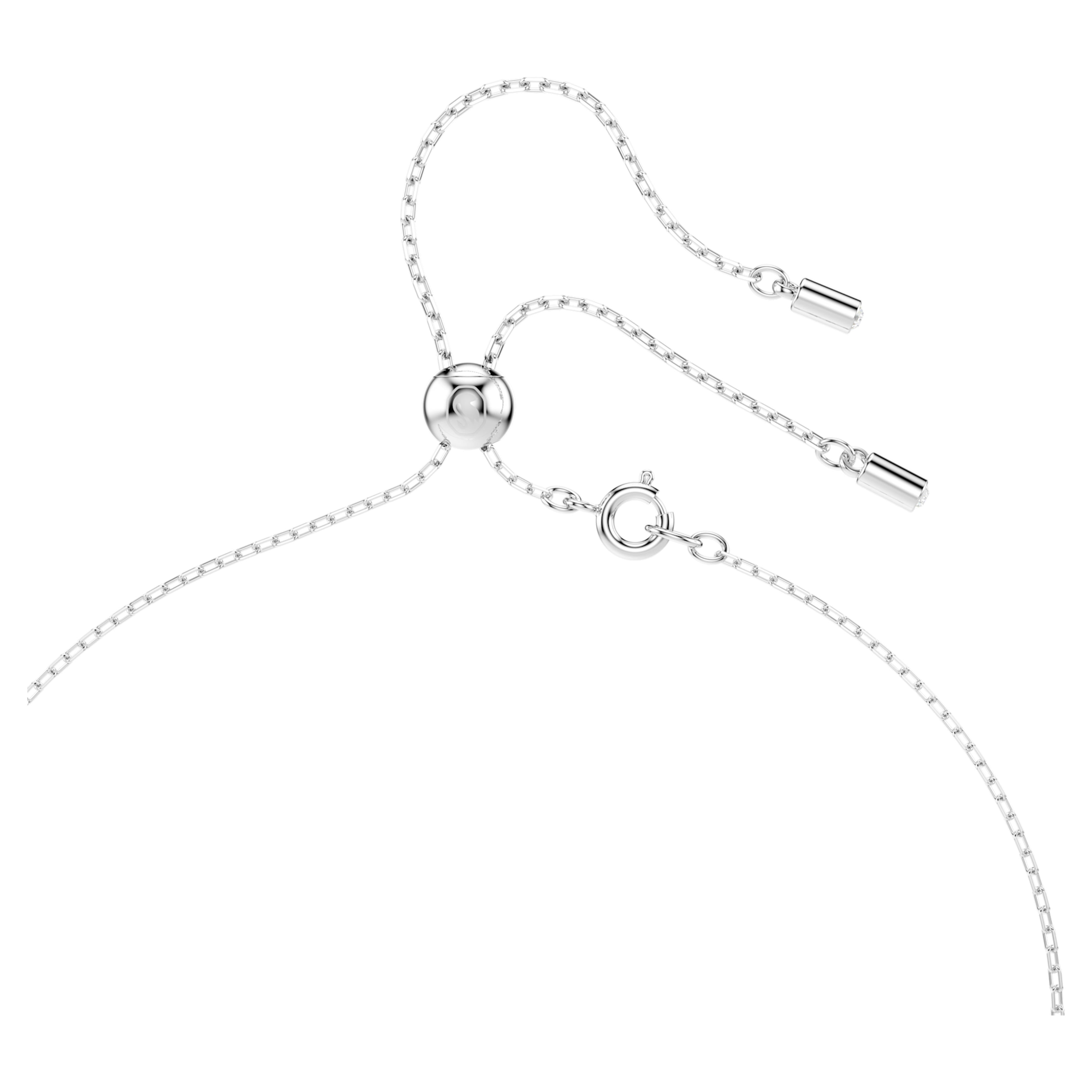 Collier en Y Stilla Attract bleu rhodié – Swarovski