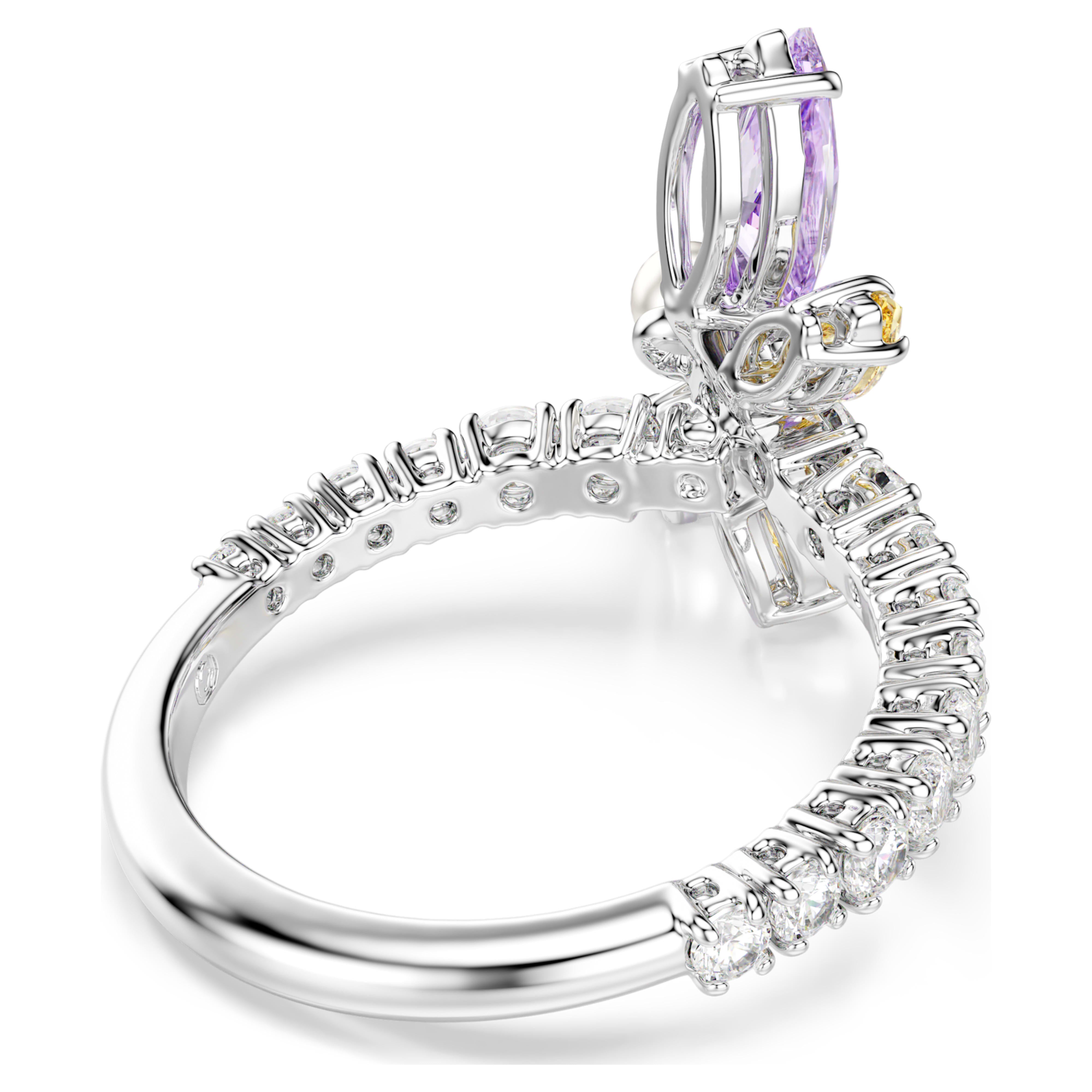 Bague Swarovski - Ariana Grande x Swarovski - Tailles variées - Multicolore & Argenté