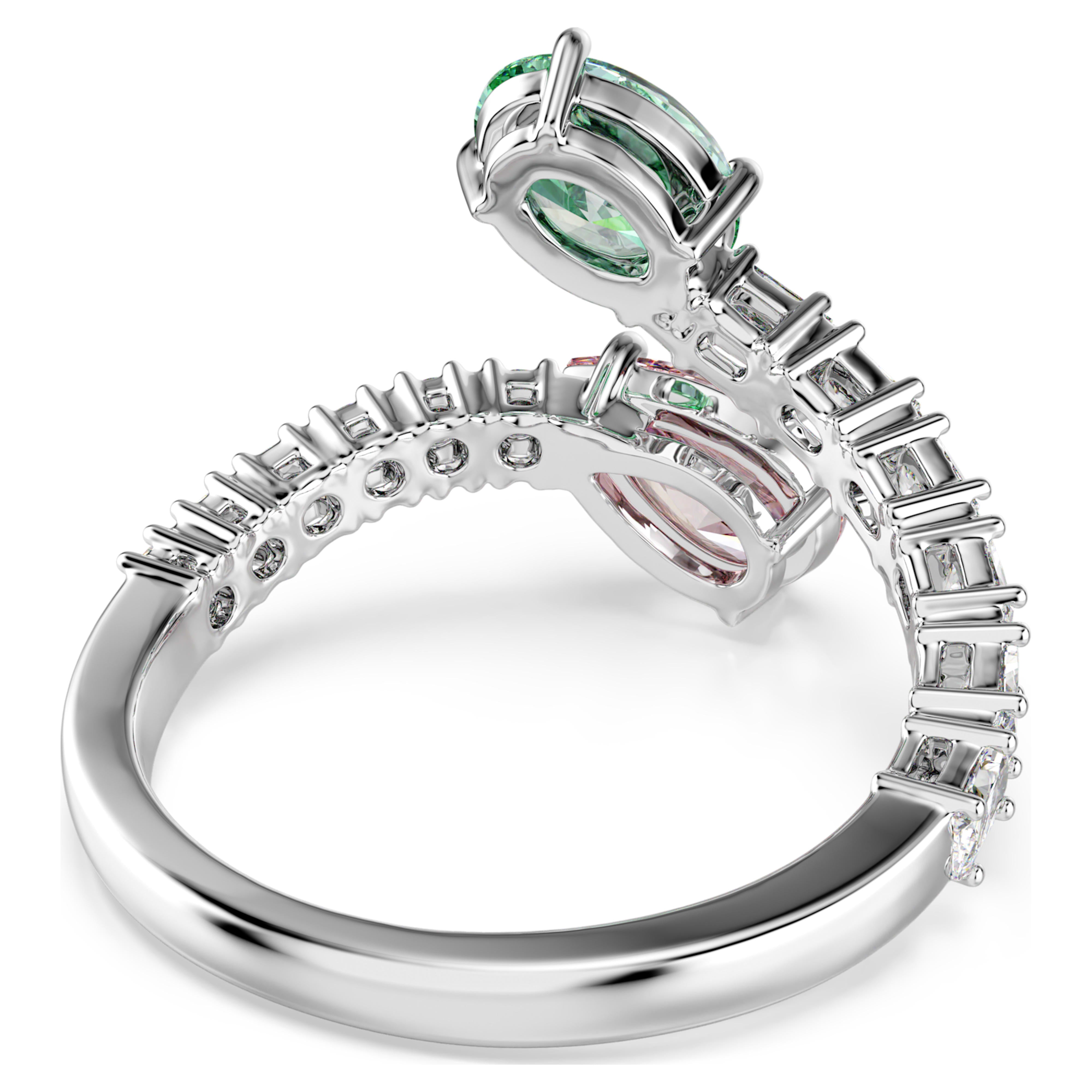 Bague Swarovski - Ariana Grande - Tailles variées - Multicolore & Argenté