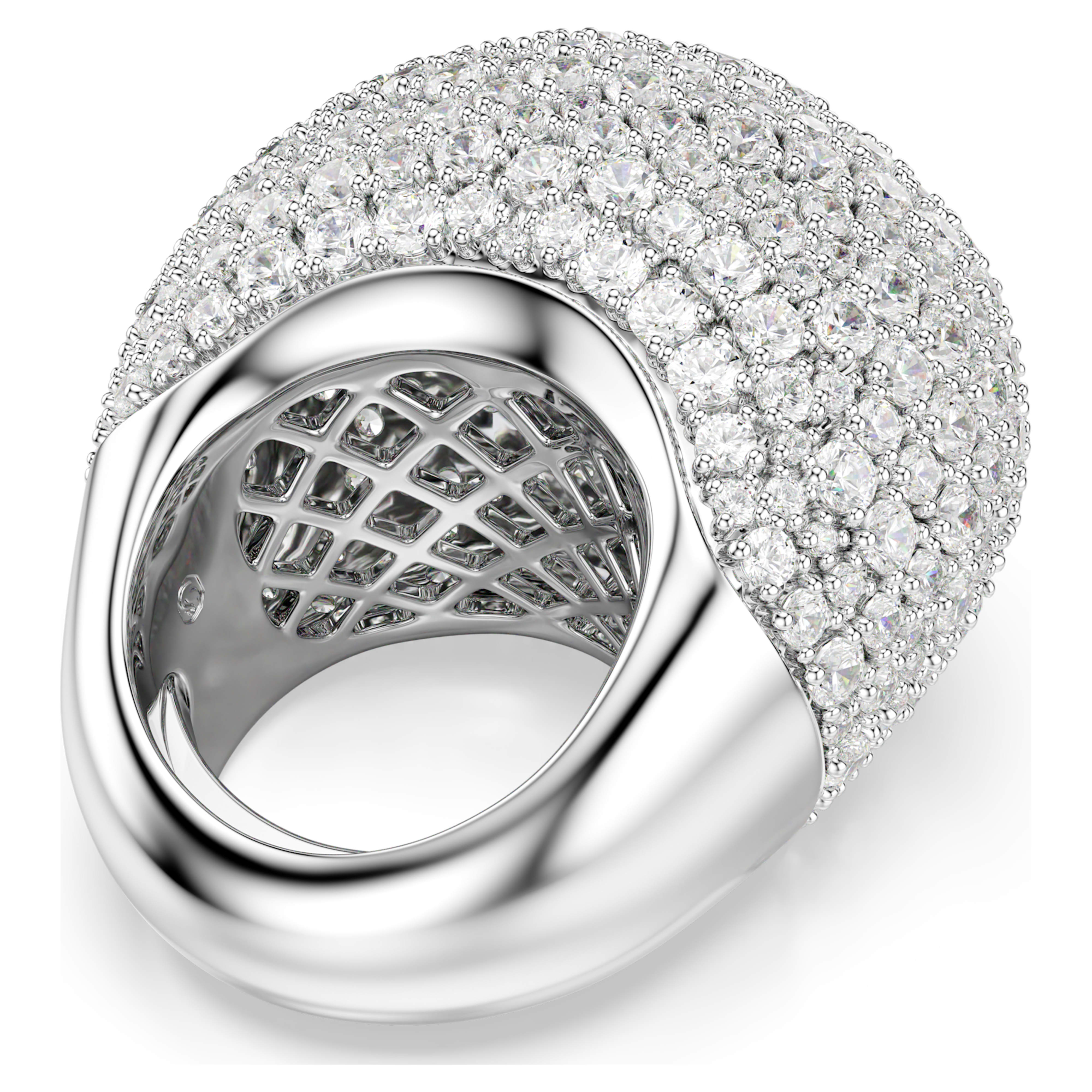 Swarovski Ring - Sublima - Groot - Wit en Zilver Bekijk 3