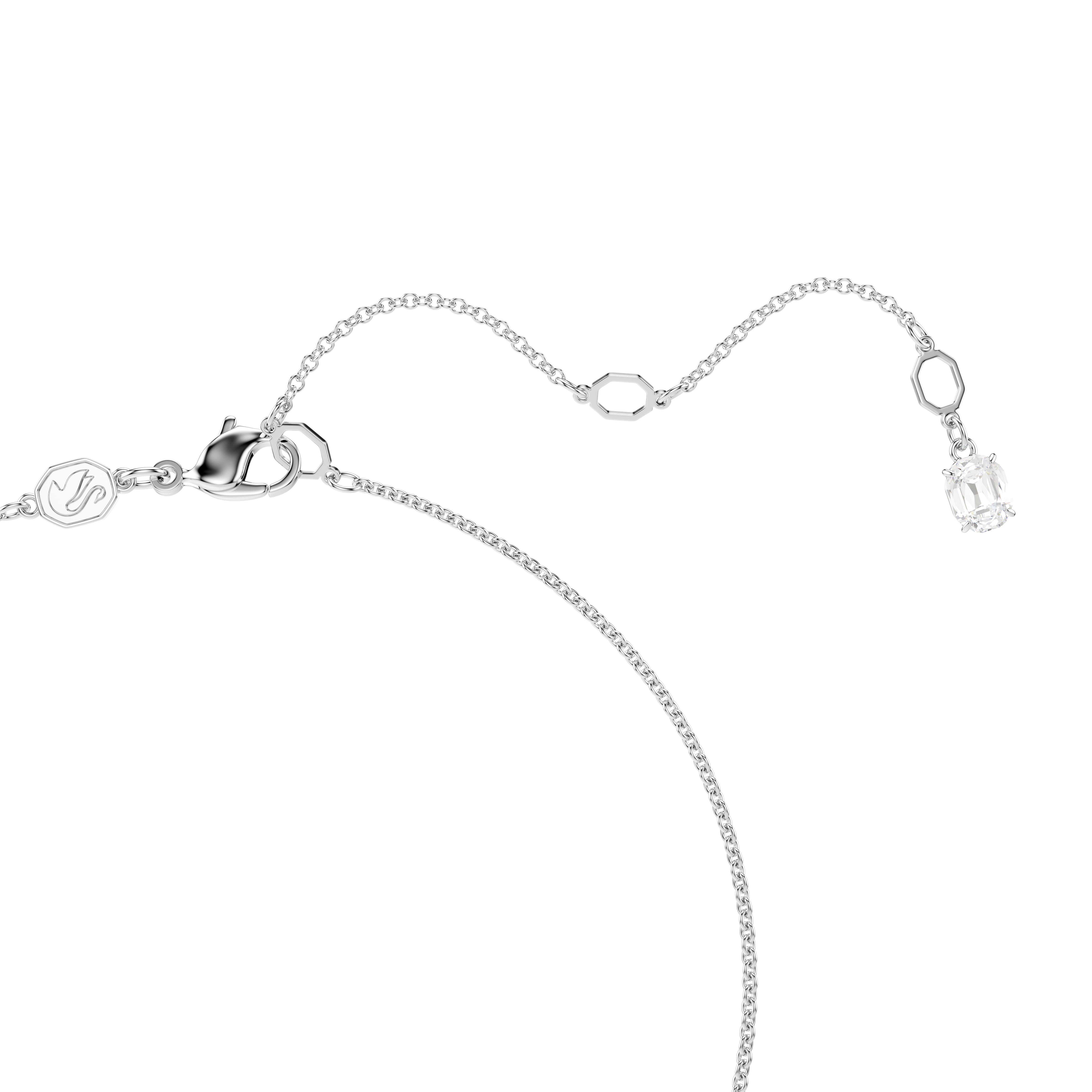 Rhodium-plated Blue Teddy Bear Pendant – Swarovski