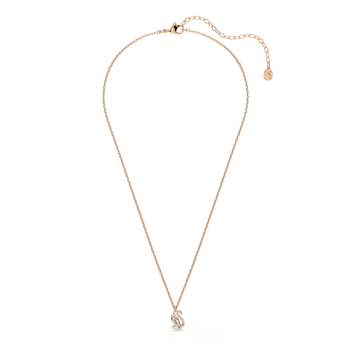 Colgante Swarovski - Cisne - Varios tamaños - Blanco y Rosado