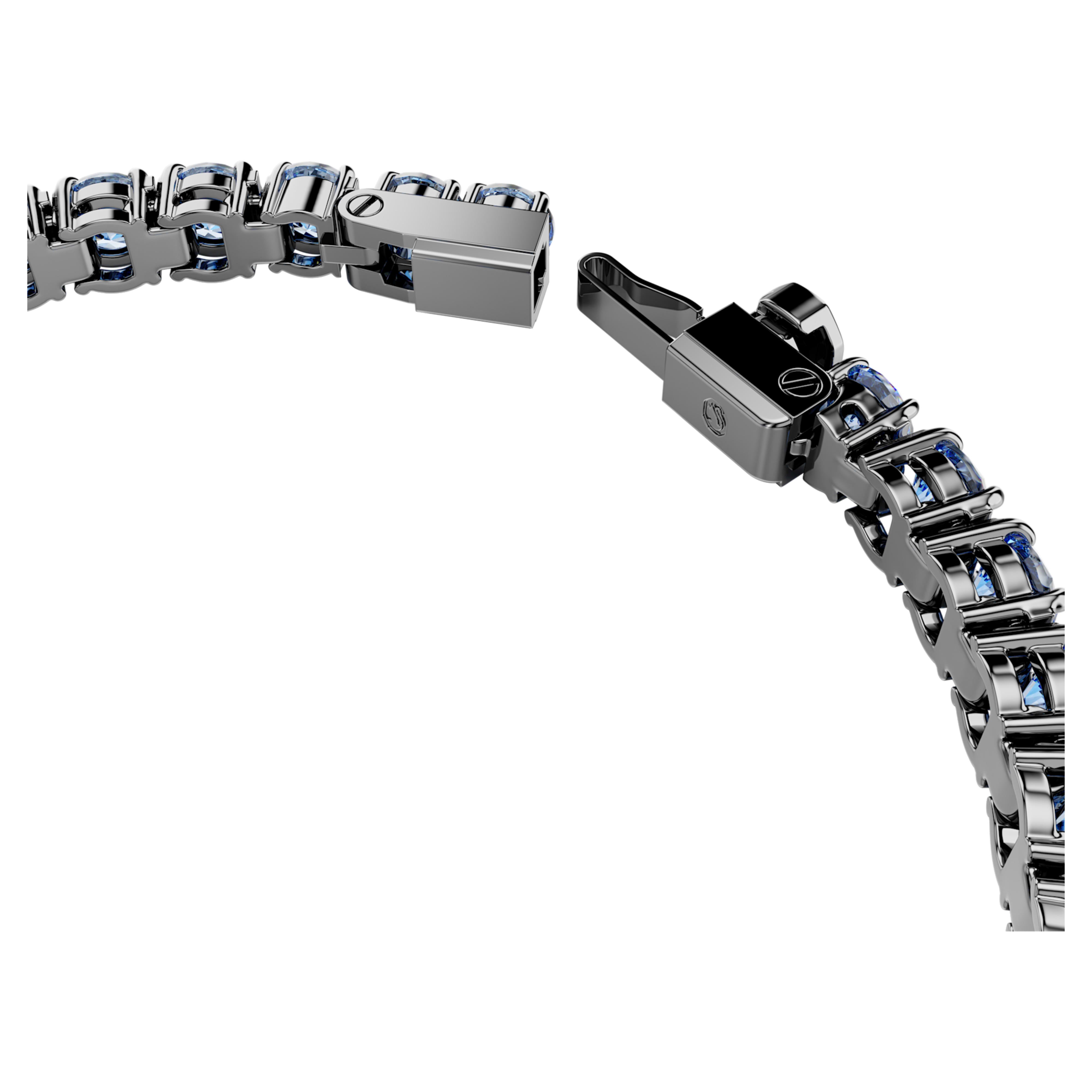 Swarovski armband - Tennis Matrix - Rond formaat - Blauw en zwart weergave 4