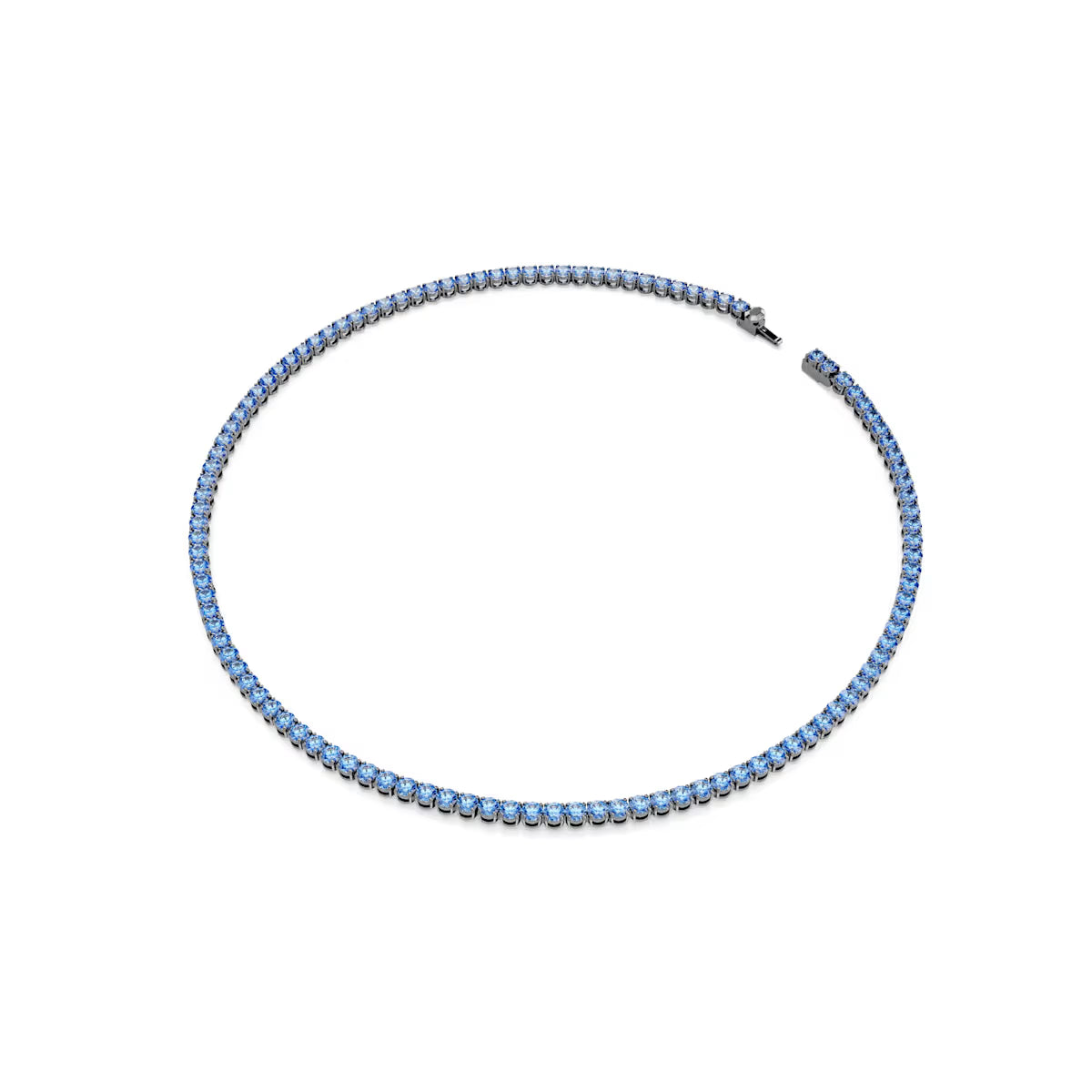 Swarovski Necklace - Matrix - Round size - Blue & Black view 4