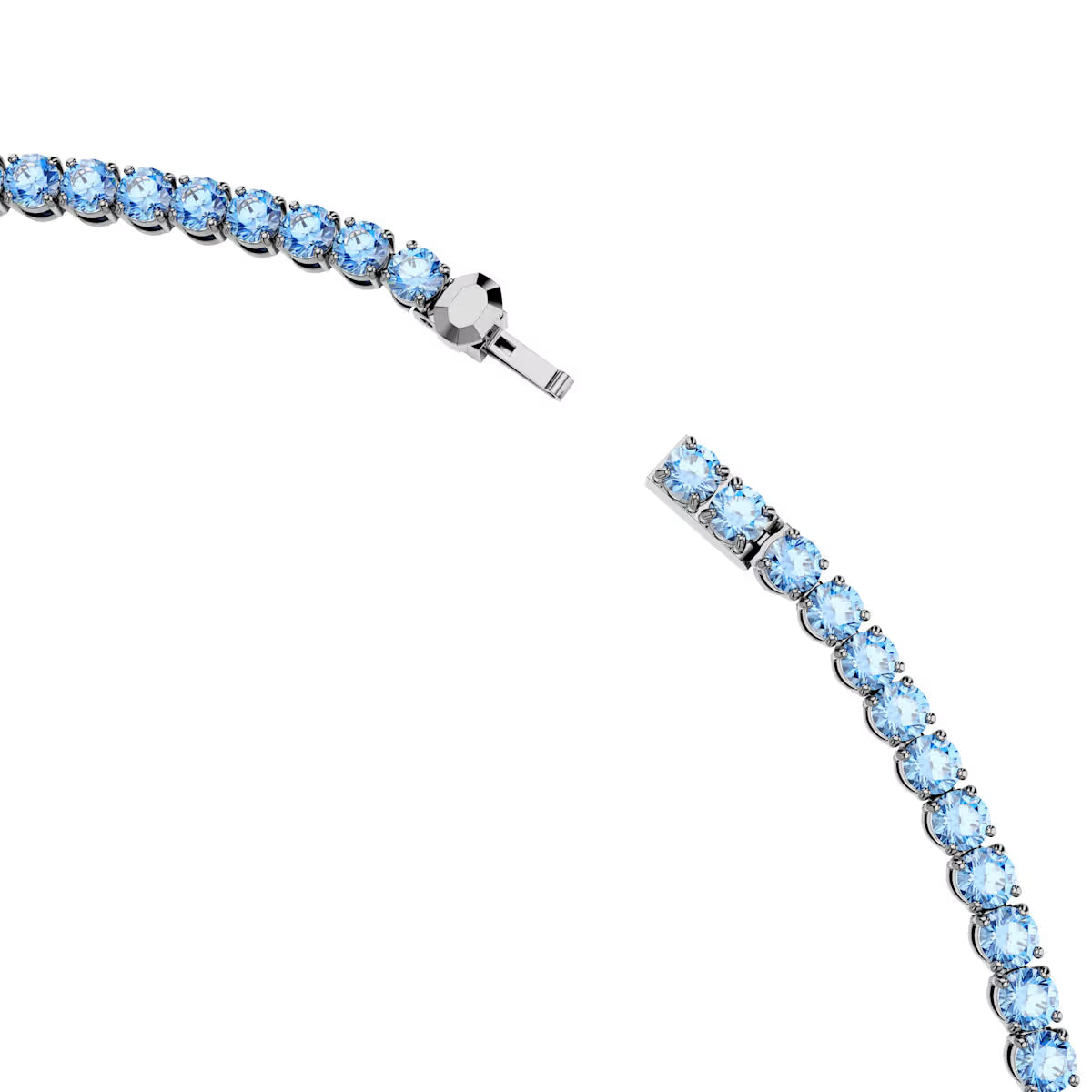 Swarovski necklace - Matrix - Round size - Blue & Black view 3