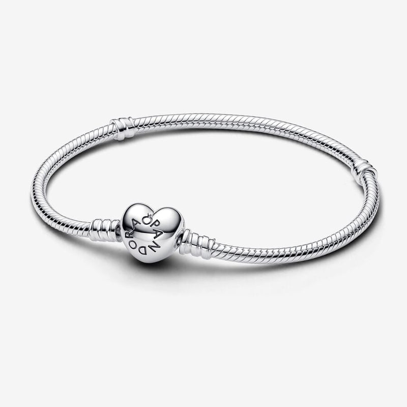 Moments Snake Mesh Heart Bracelet | Pandora