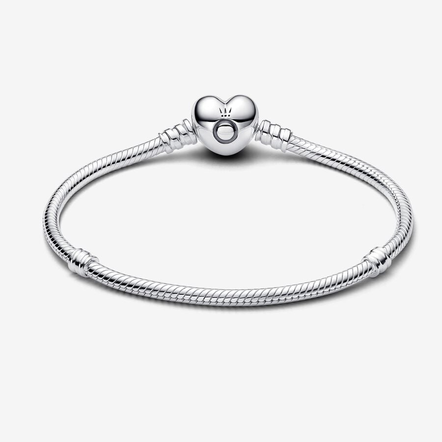 Schlangengeflecht – Herz – Silber – Armband – Pandora