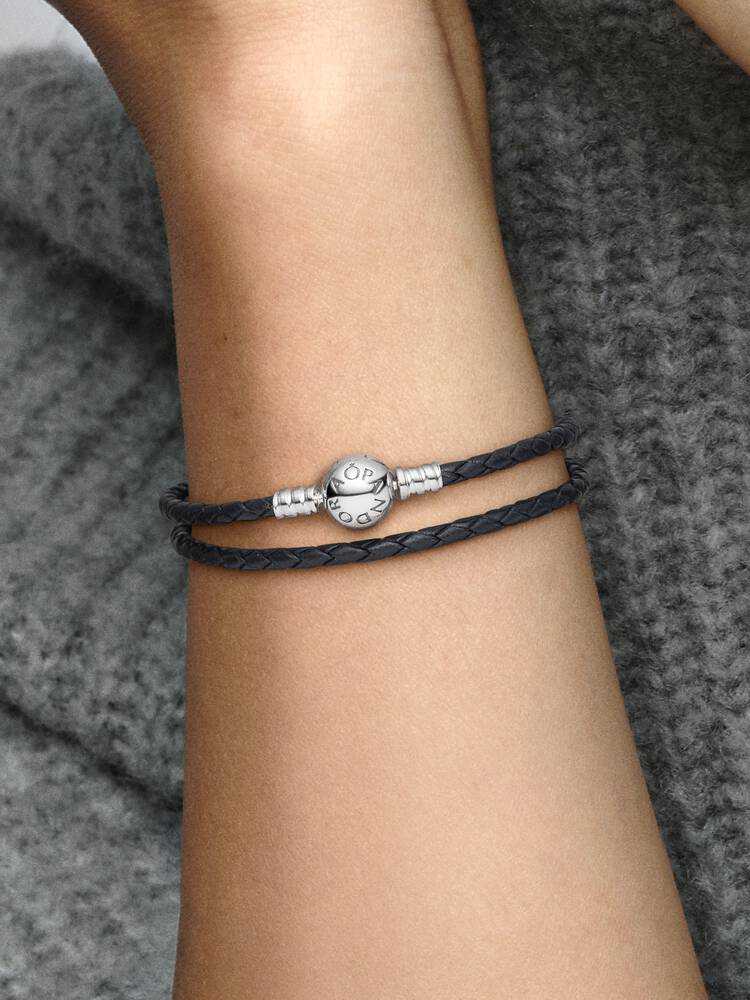 Bracelet Fermoir Rond Argent – vue 2