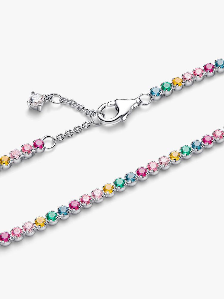 Bracelet Rivière Multicolore Argent | Pandora