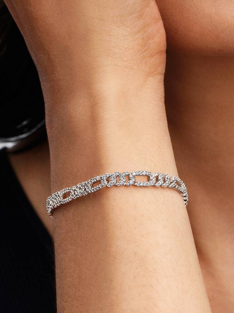 Pandora Bracelet - Oval Cuban Mesh | 594227C01