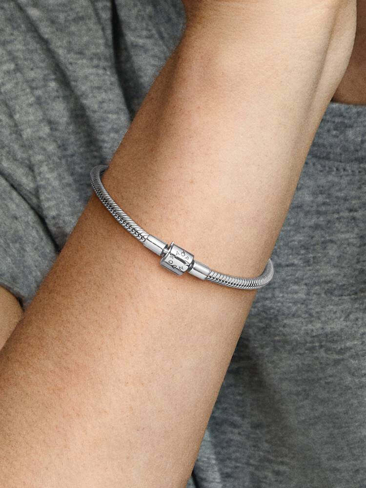 Pulsera Pandora - Cierre de barril de malla de serpiente | 594596C00