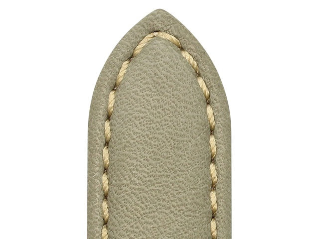Kožený řemínek k hodinkám - Aviator - Středně šedý - Rochet - 20x18mm