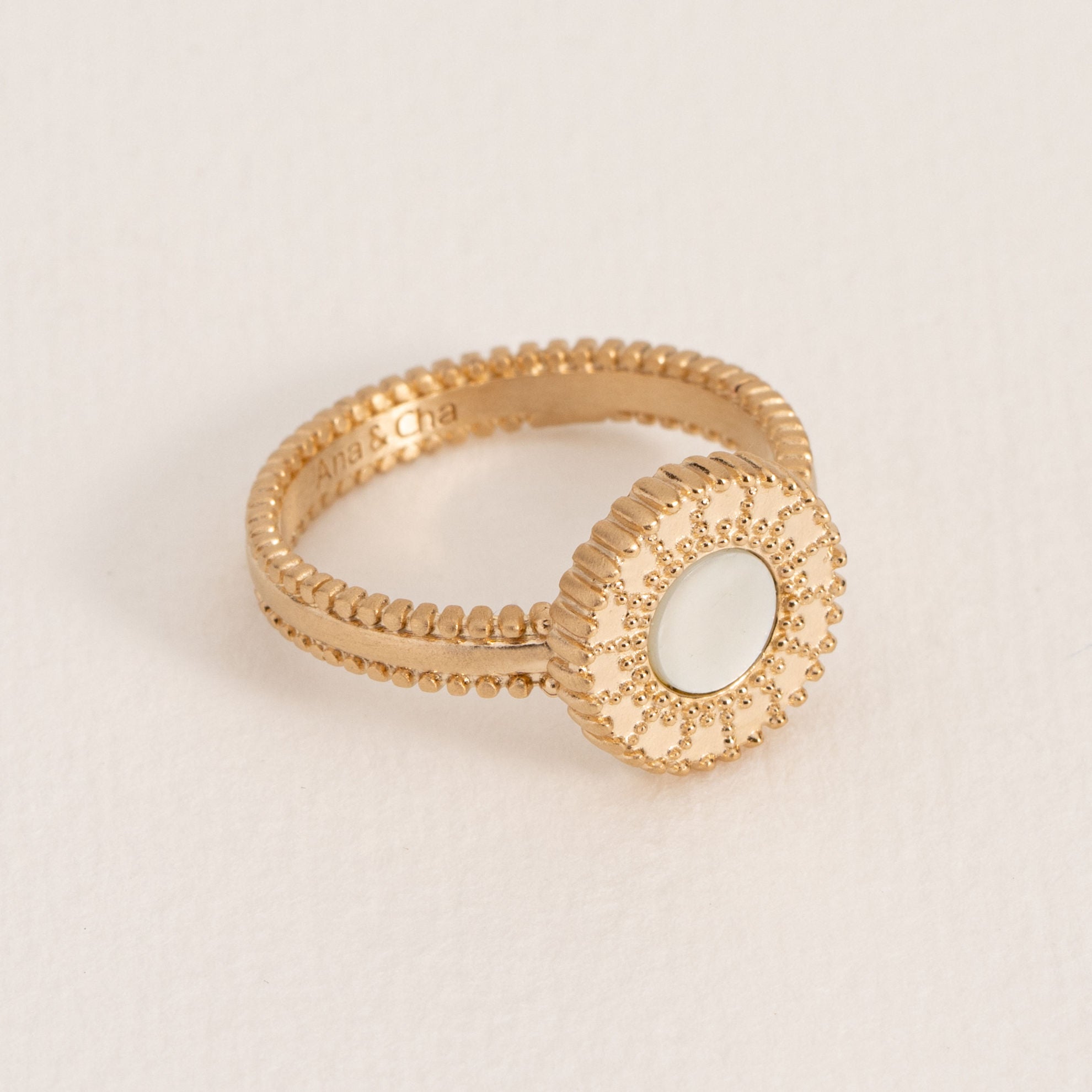Pauline - Gold Plated Ring - Ana and Cha