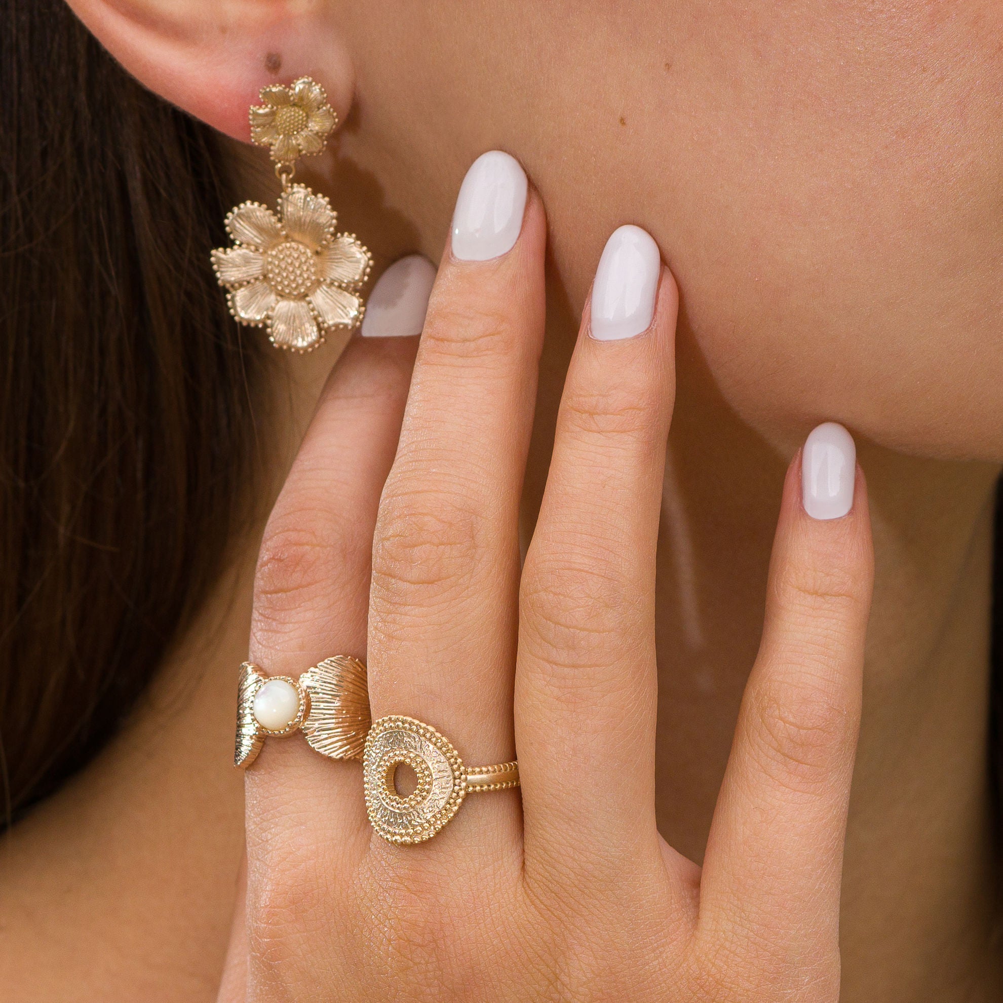 Aimée - Gold Plated Ring - Ana and Cha