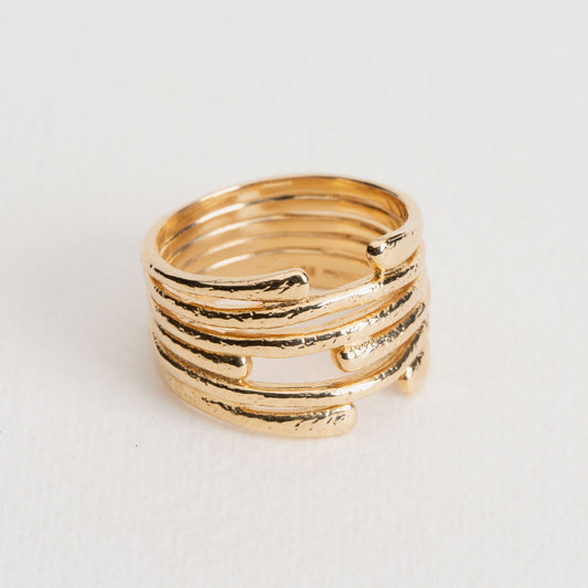 Abby - Gold Plated Ring - Ana and Cha