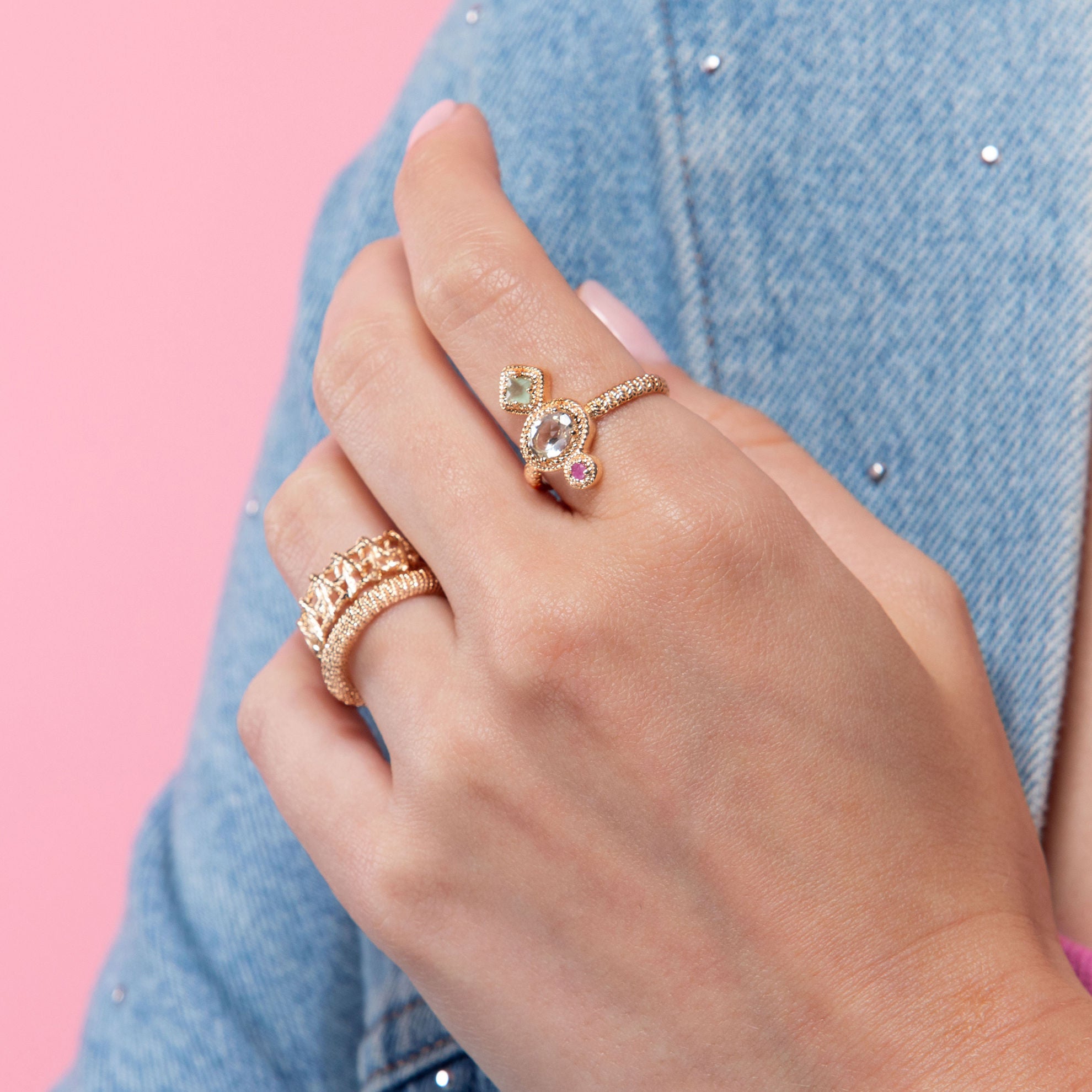 Courtney - Gold Plated Ring - Ana and Cha