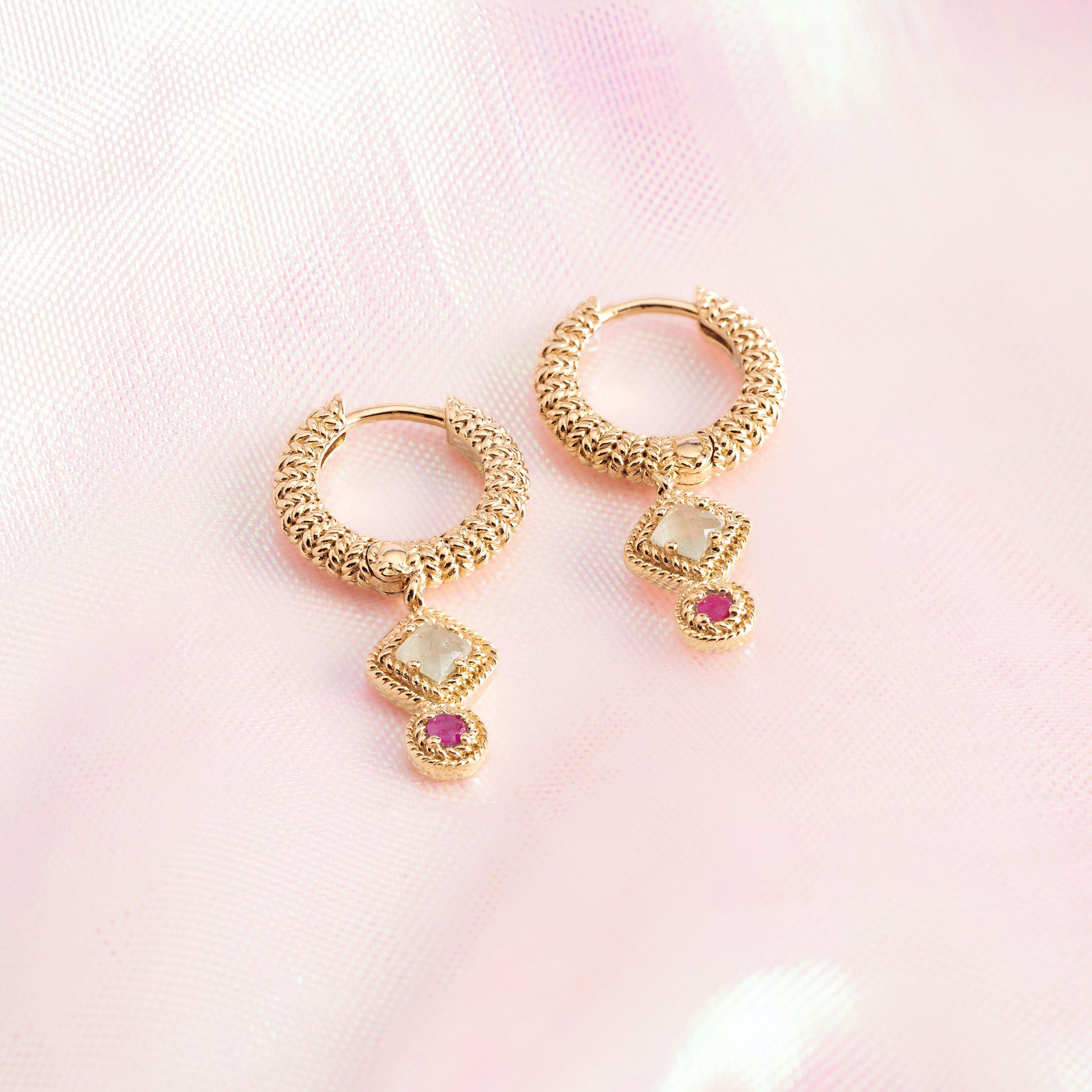 Courtney - Gold Plated Hoop Earrings - Ana et Cha