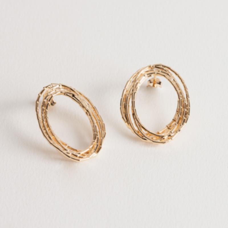 Vergoldete Ohrringe – Ana und Cha