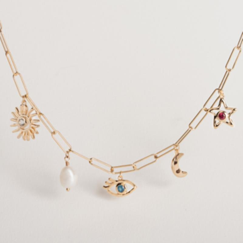 Vergoldete Halskette – Ana und Cha