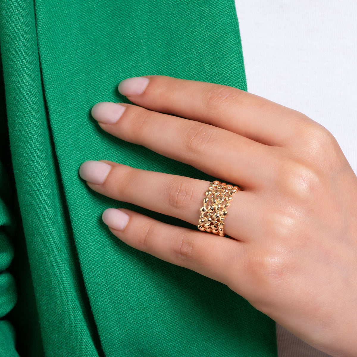 Anello Luisa in oro placcato – Ana & Cha – vista 3