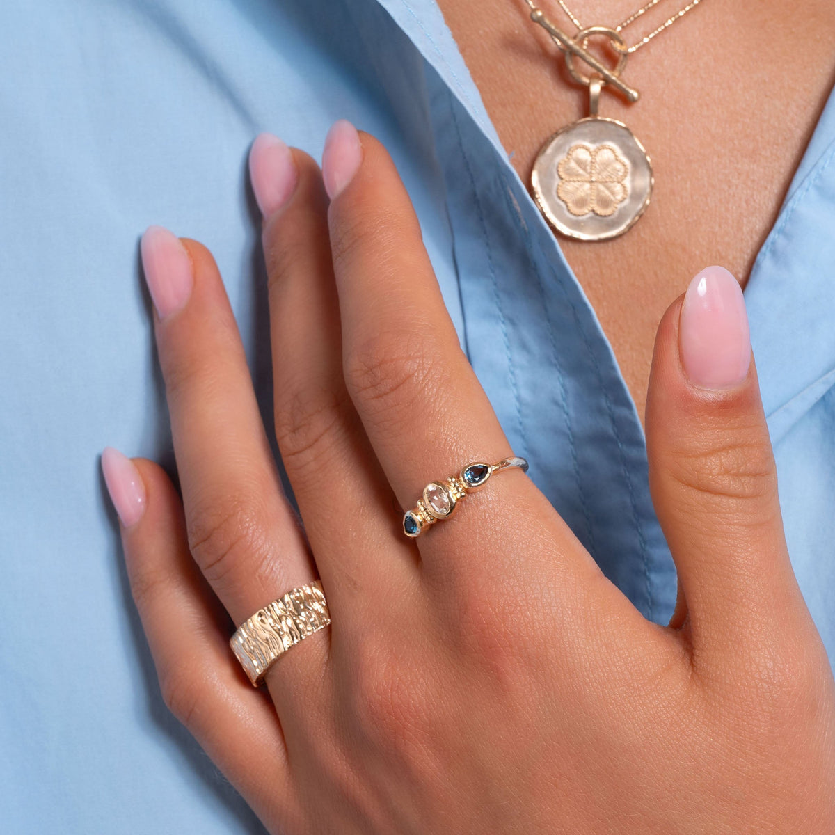 Anillo Carla en baño de oro – Ana & Cha – ver 3