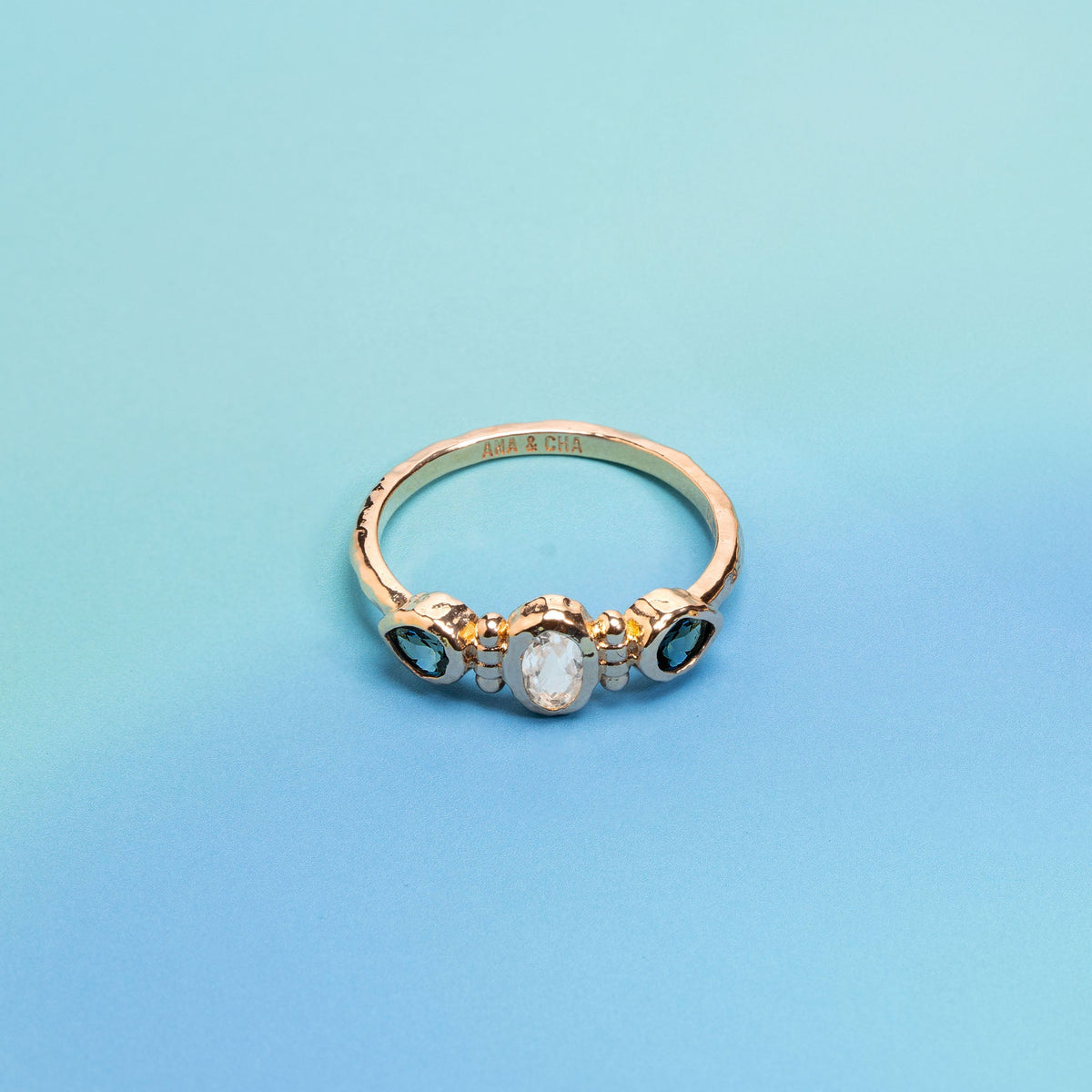 Anello Carla in oro placcato – Ana & Cha – vista 2